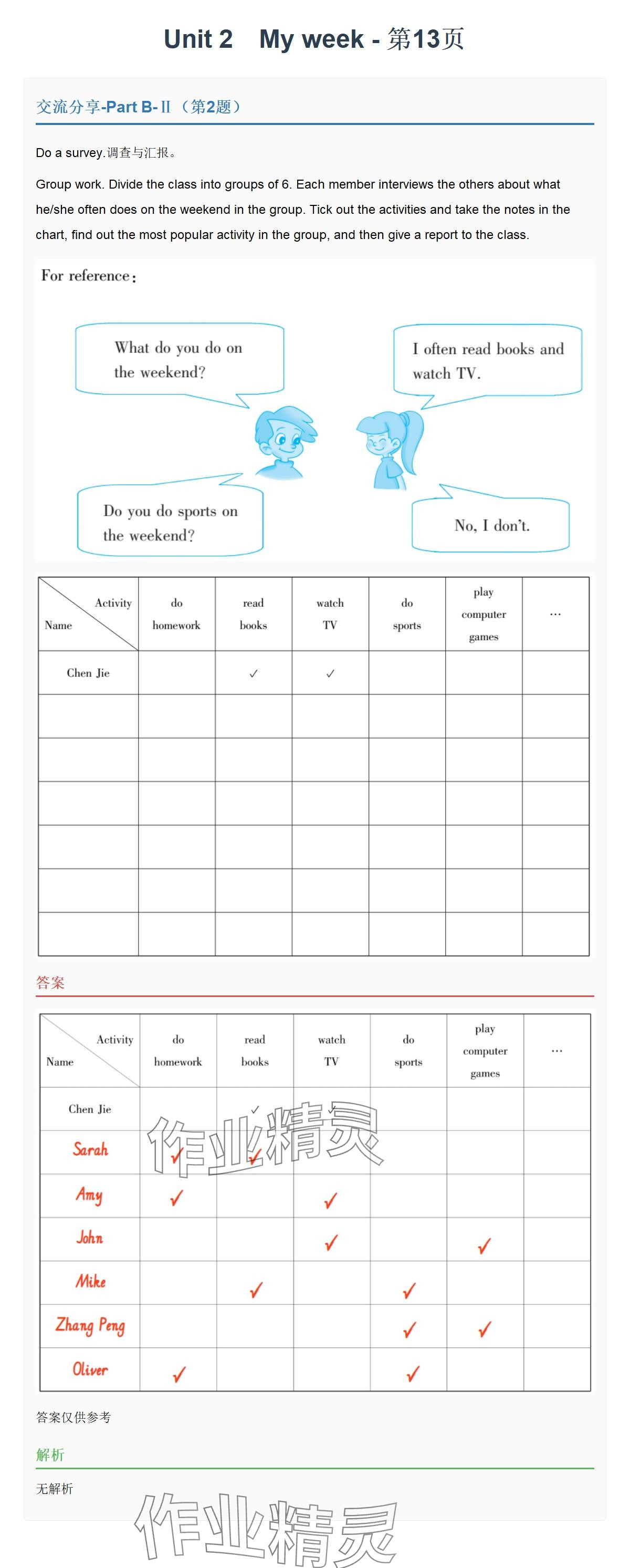 2025年同步實踐評價課程基礎訓練湖南少年兒童出版社五年級英語上冊人教版 參考答案第24頁