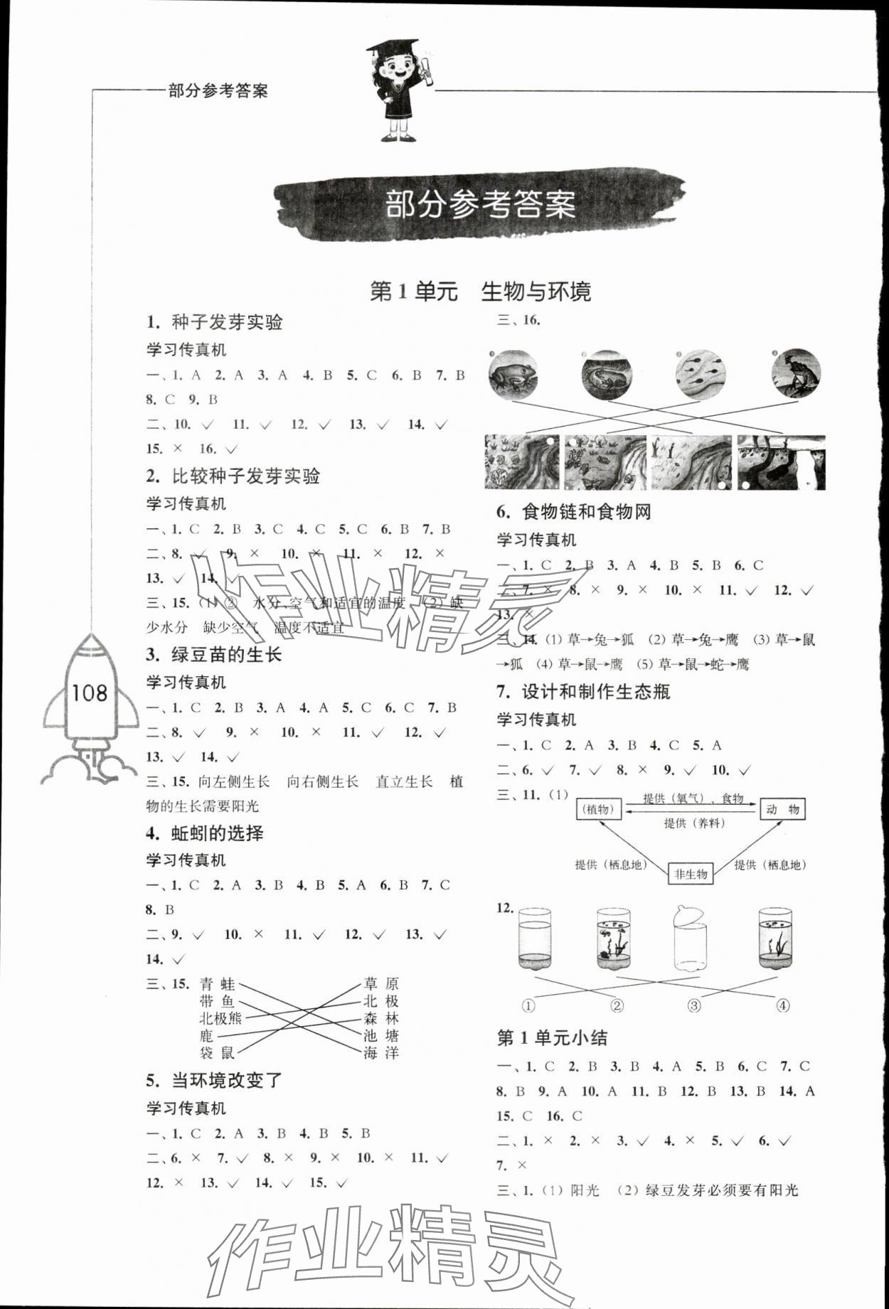 2024年小學(xué)科學(xué)習(xí)作五年級(jí)下冊(cè)教科版 參考答案第1頁(yè)