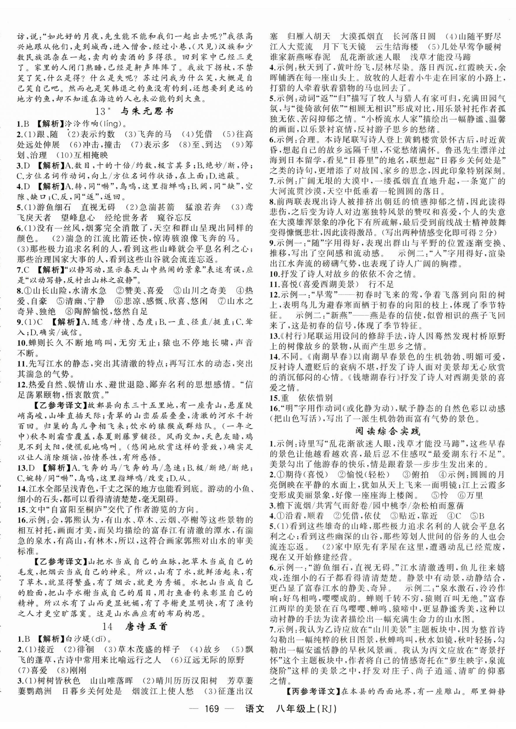 2025年四清导航八年级语文上册人教版河南专版 第5页