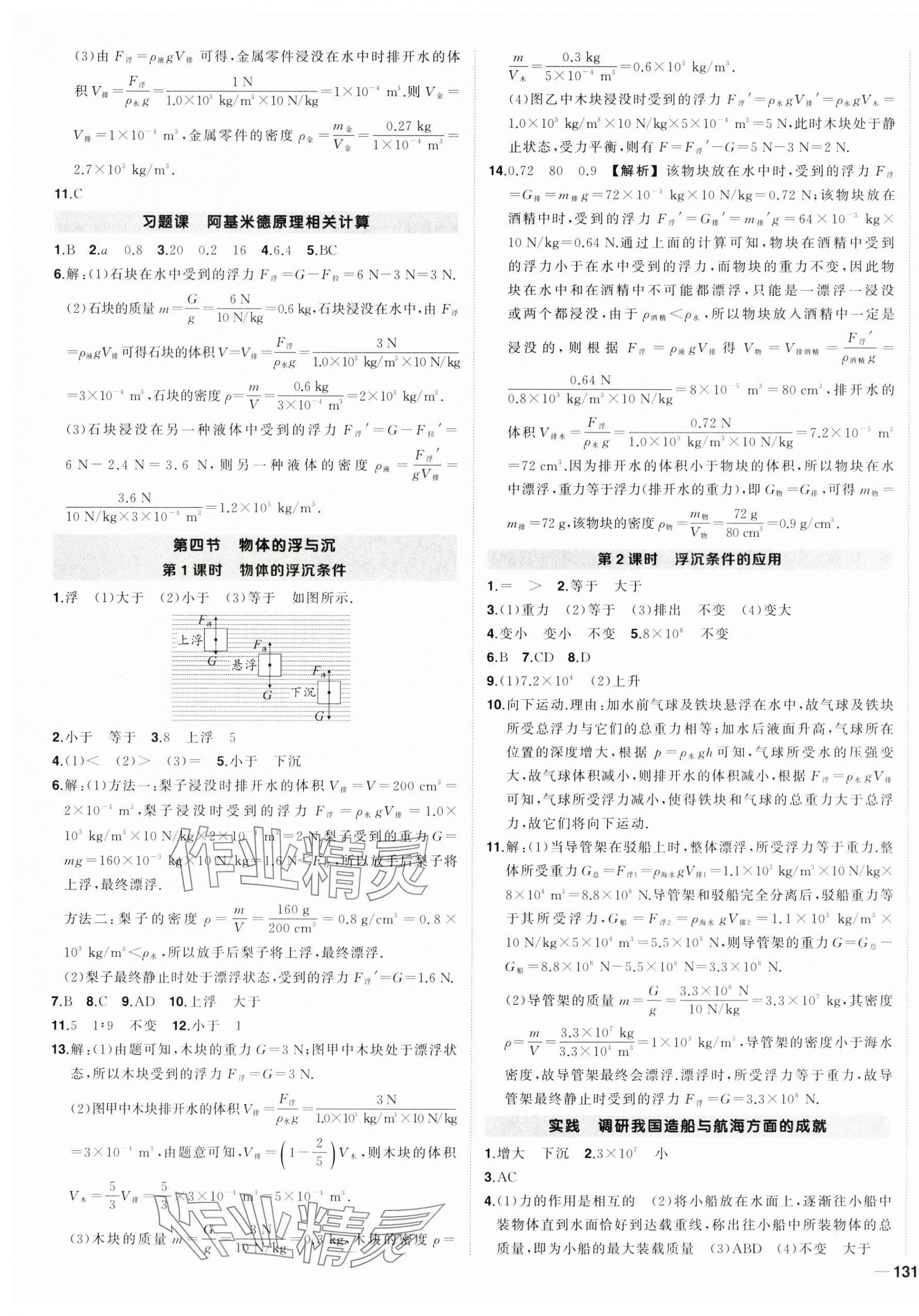 2025年狀元成才路創(chuàng)優(yōu)作業(yè)八年級物理下冊滬科版貴州專版 第5頁