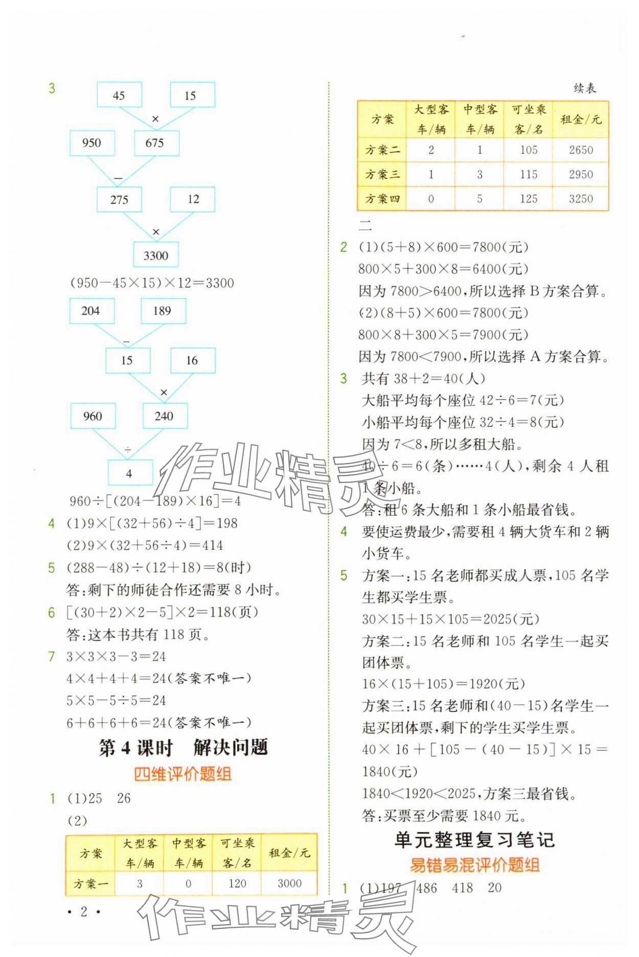 2025年教材解读四年级数学下册人教版 第2页