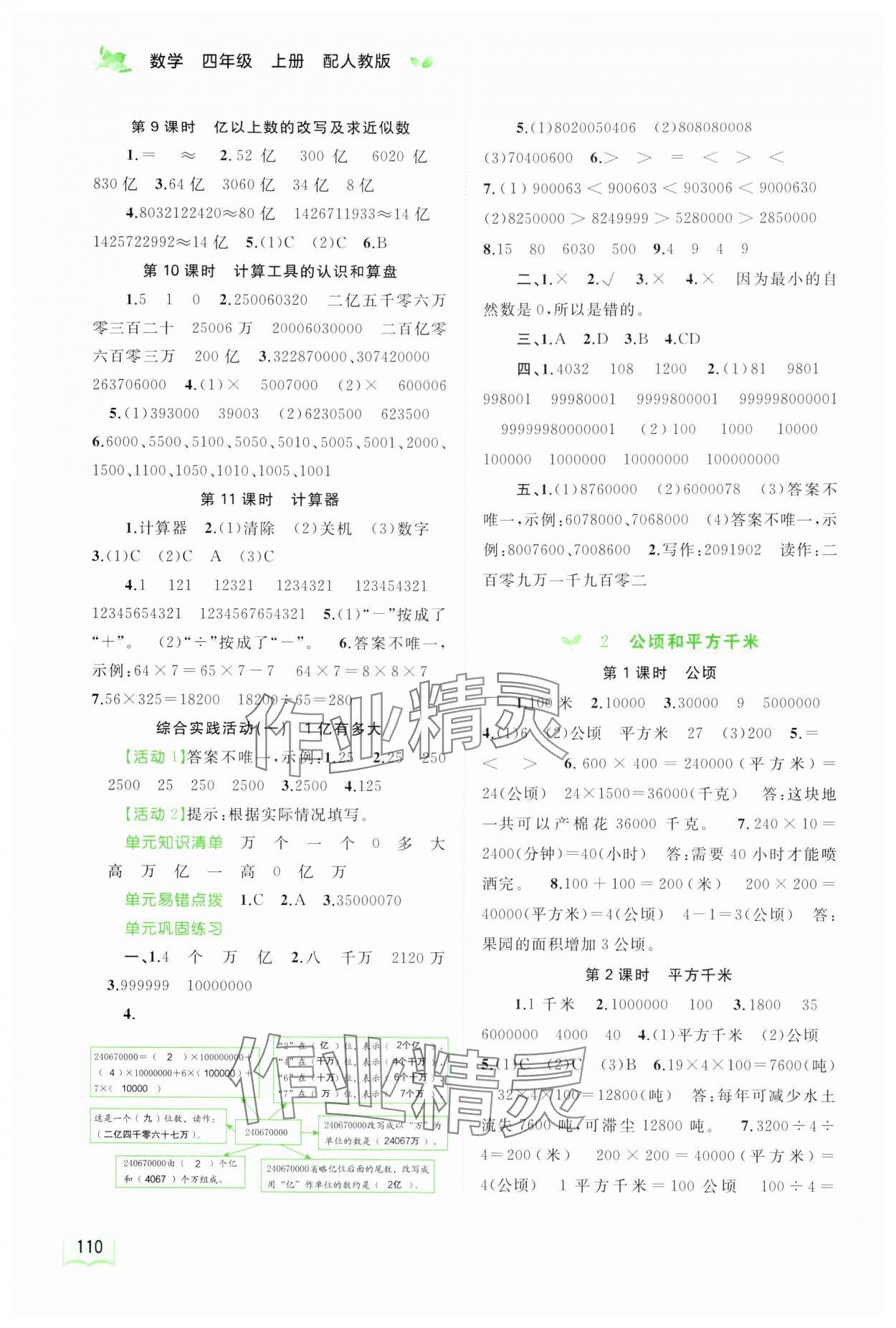 2024年新課程學(xué)習(xí)與測(cè)評(píng)同步學(xué)習(xí)四年級(jí)數(shù)學(xué)上冊(cè)人教版 第2頁(yè)