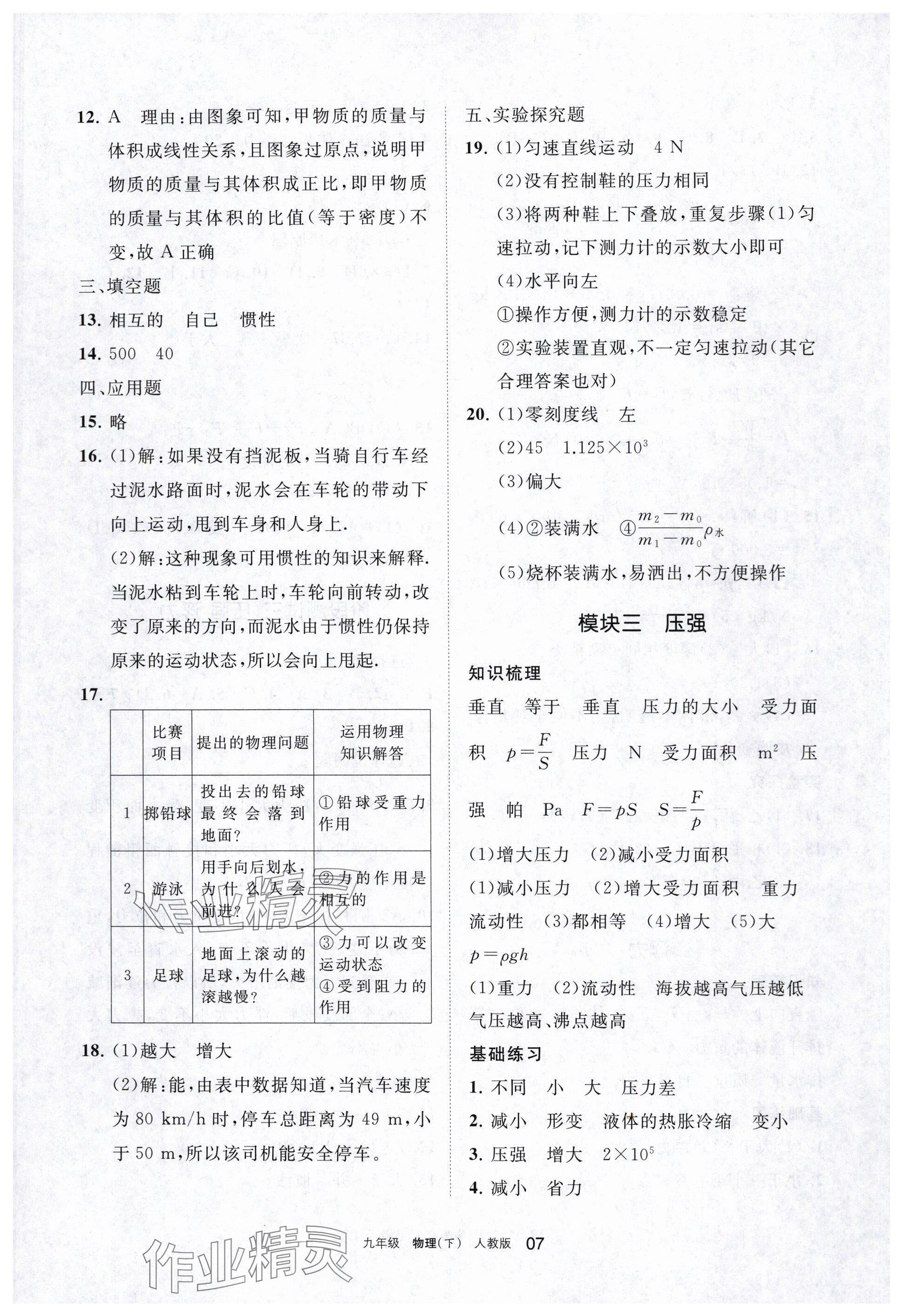 2024年學(xué)習(xí)之友九年級(jí)物理下冊(cè)人教版 參考答案第7頁(yè)