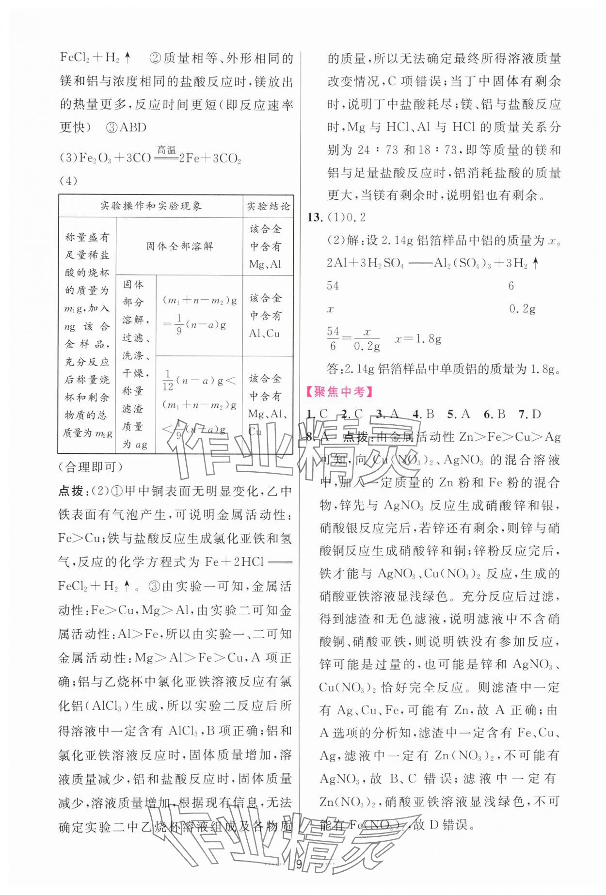 2025年三维数字课堂九年级化学下册人教版 第9页