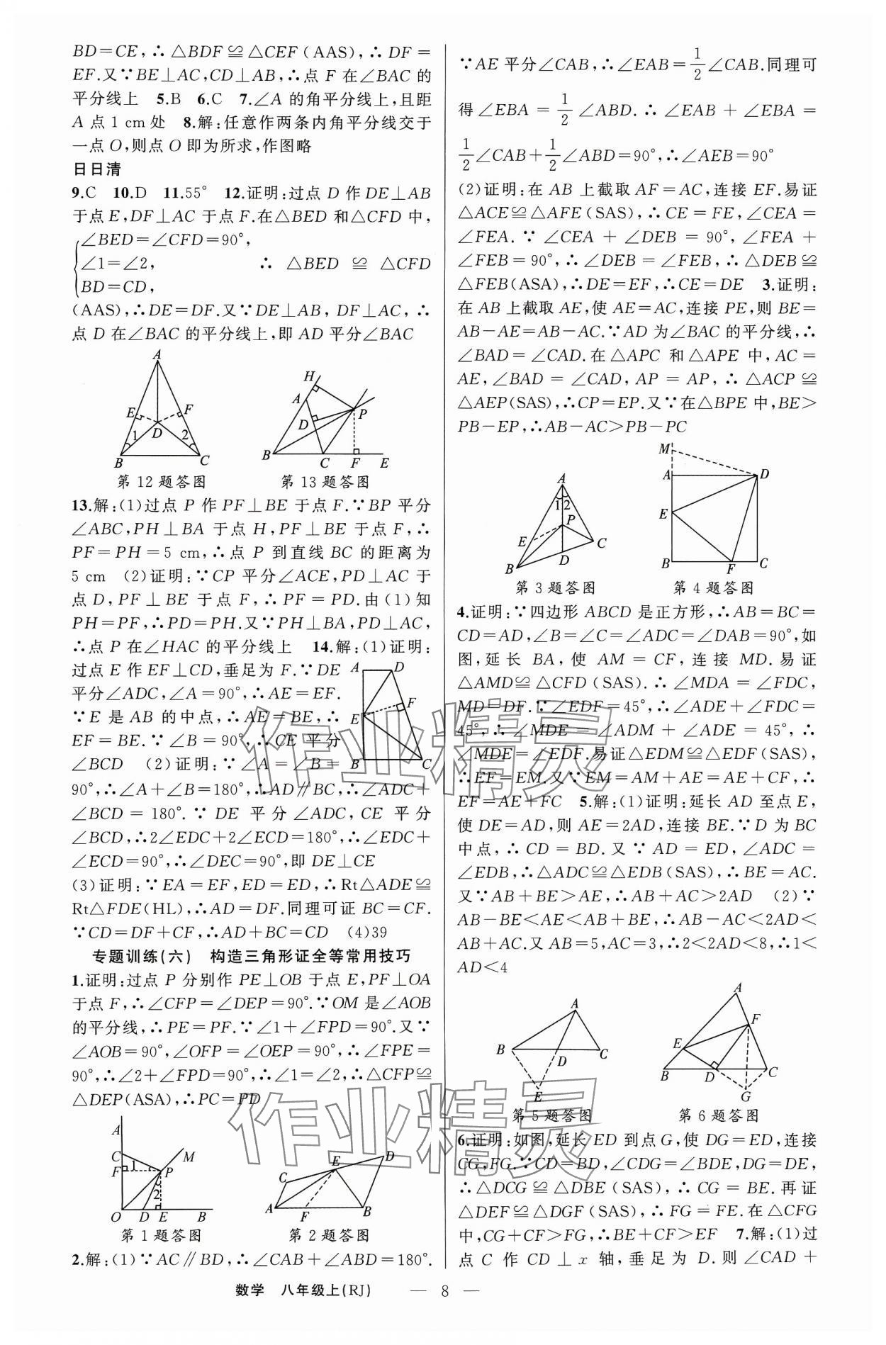 2023年四清导航八年级数学上册人教版河南专版 第8页