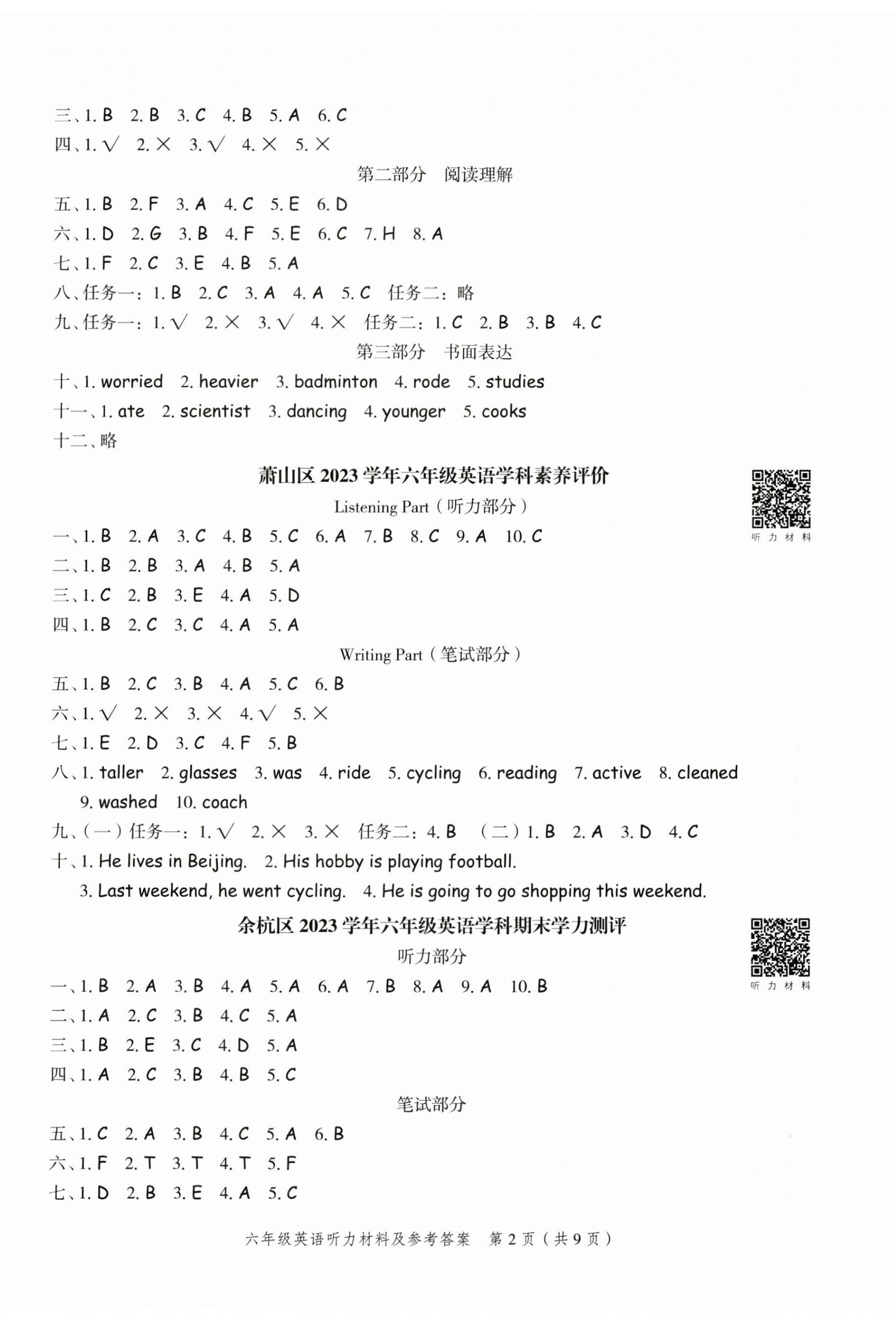 2025年名师面对面小学毕业高分突破卷英语 第14页