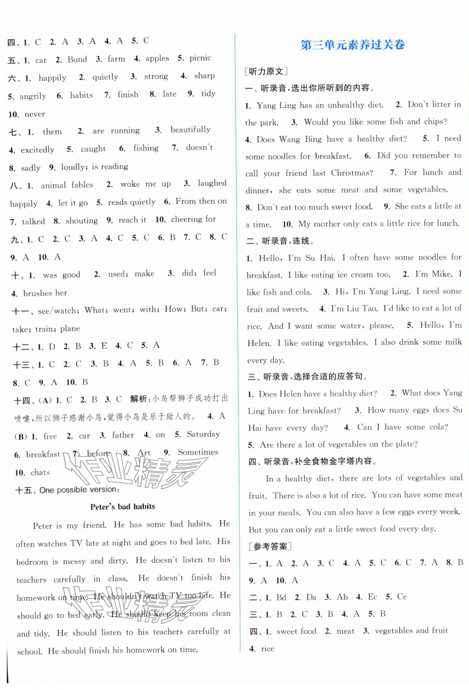 2025年通城學典拔尖大試卷六年級英語下冊譯林版江蘇專版 第7頁