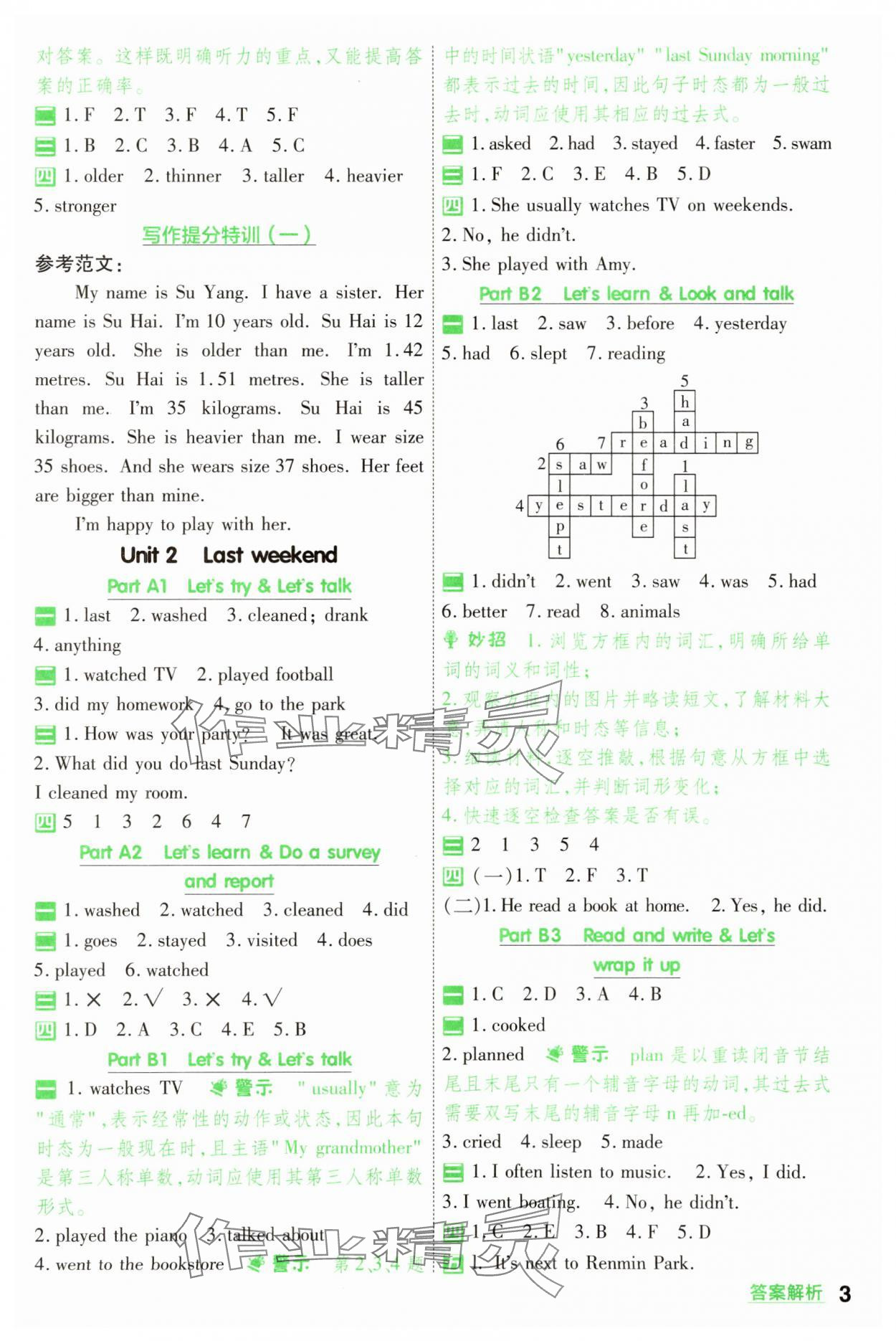 2025年一遍過六年級(jí)小學(xué)英語(yǔ)下冊(cè)人教版 第3頁(yè)