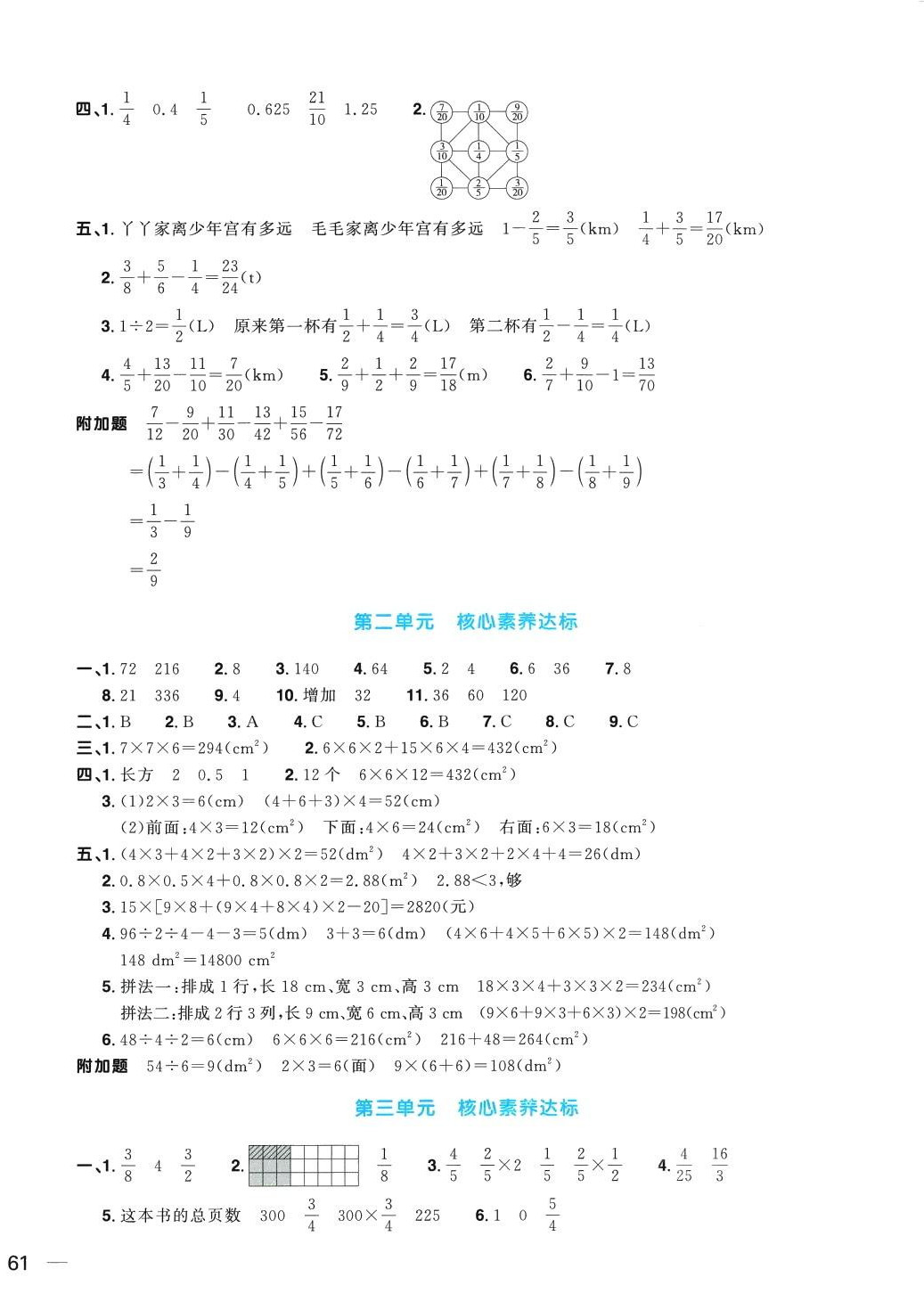 2024年阳光同学一线名师全优好卷五年级数学下册北师大版 第2页