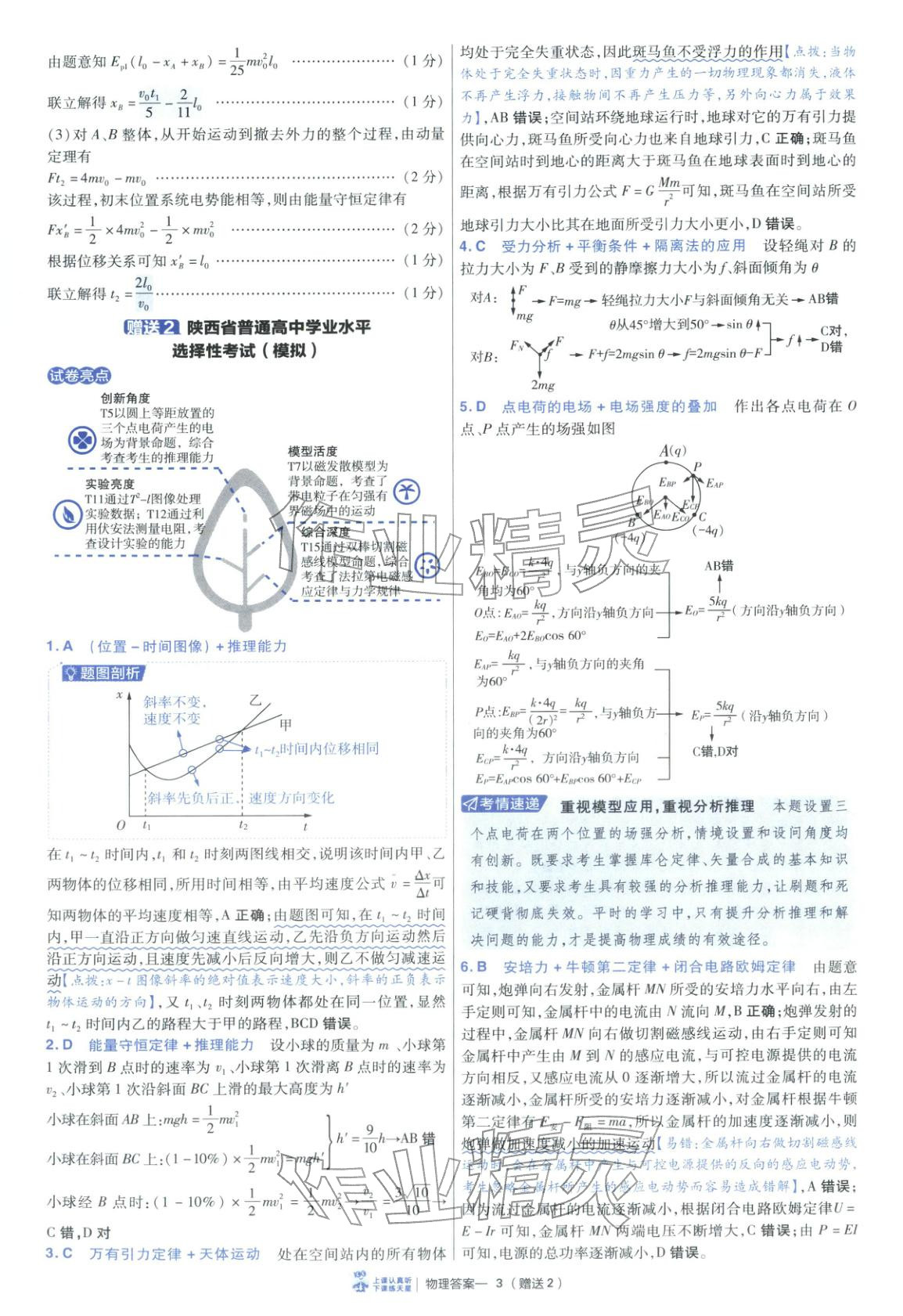 2026年金考卷45套汇编物理陕晋青宁专版&nbsp;第3页