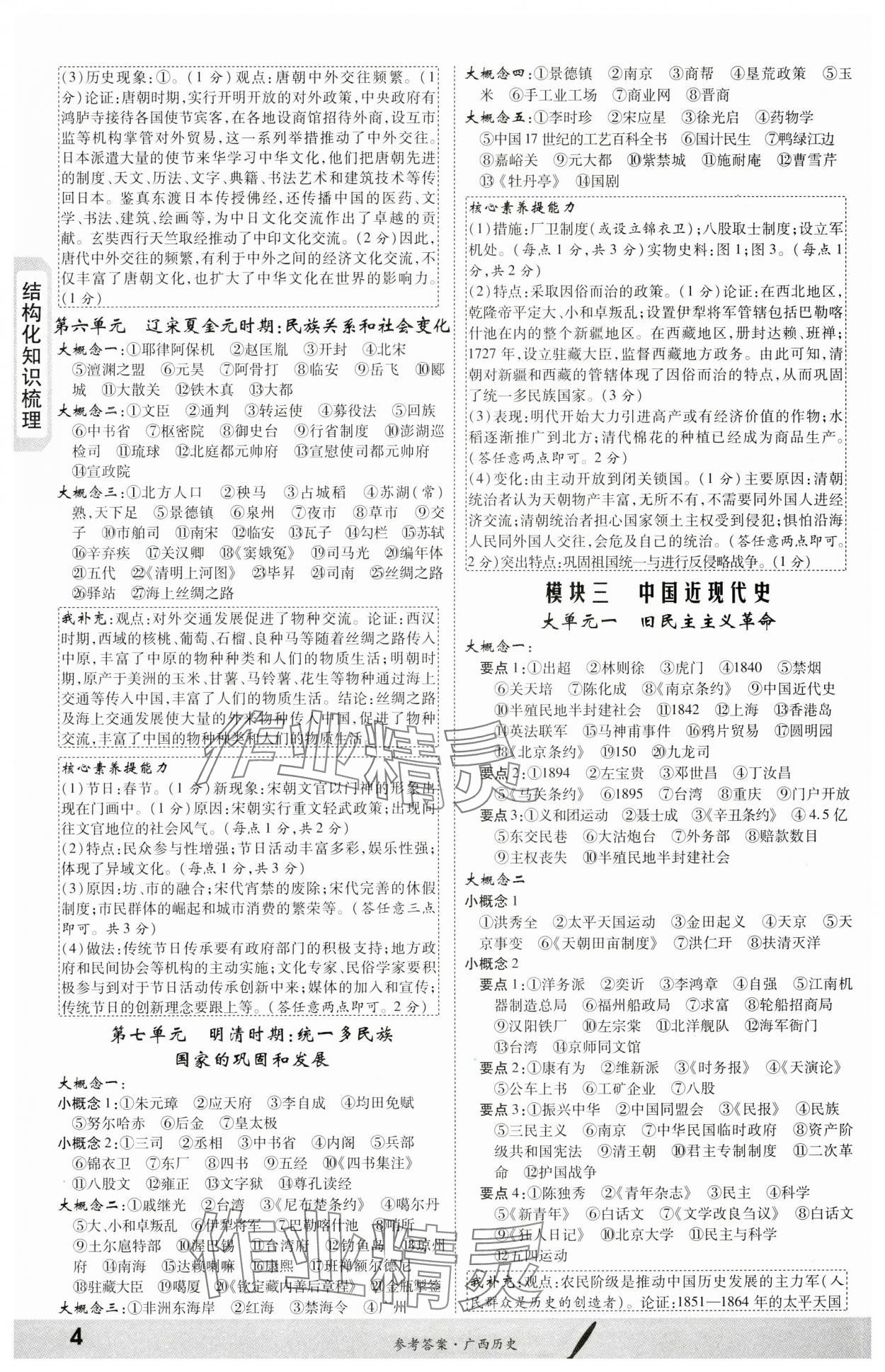 2024年一戰(zhàn)成名新中考?xì)v史廣西專版&nbsp;第4頁(yè)
