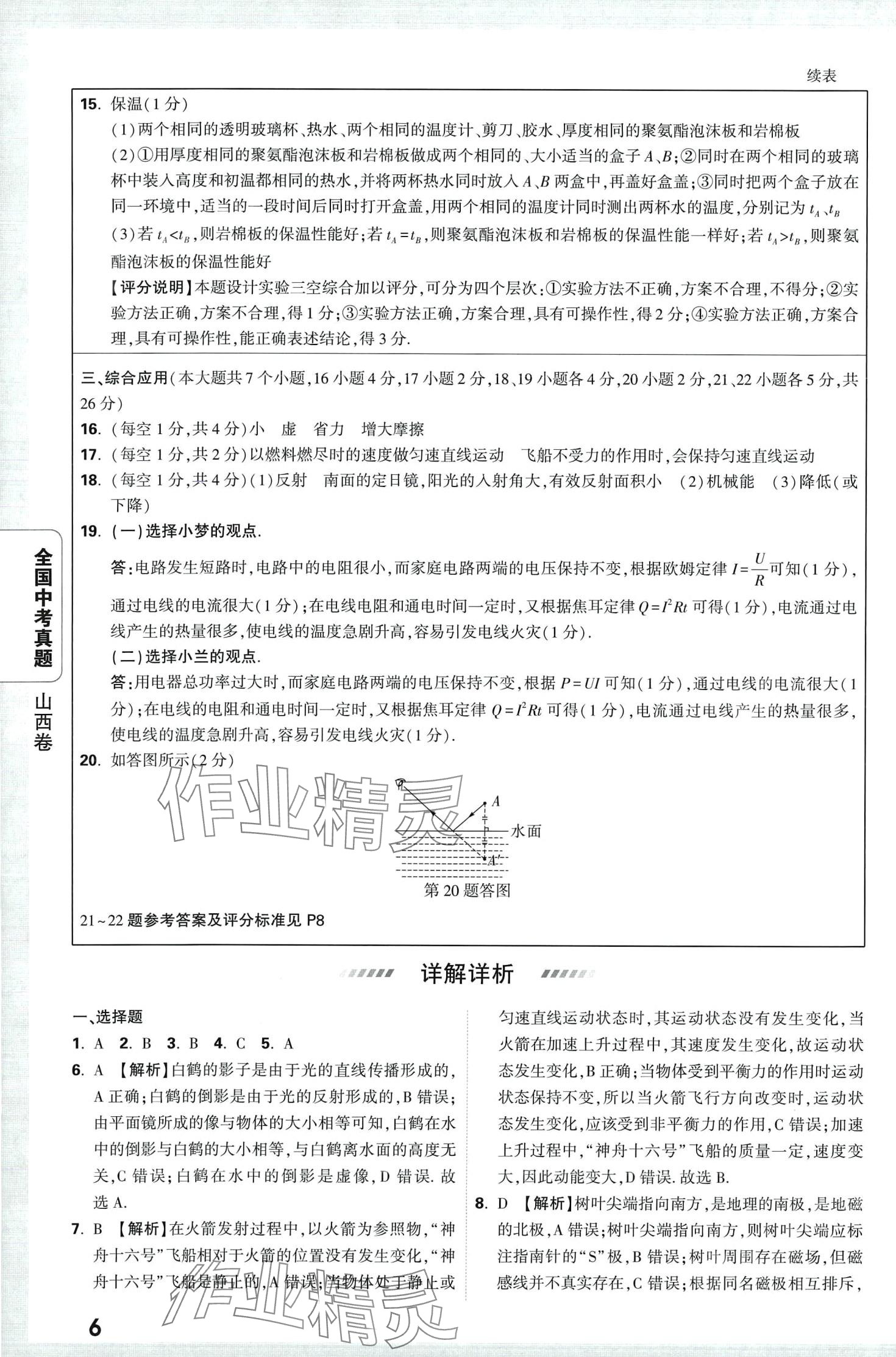 2024年萬唯中考真題物理 第10頁