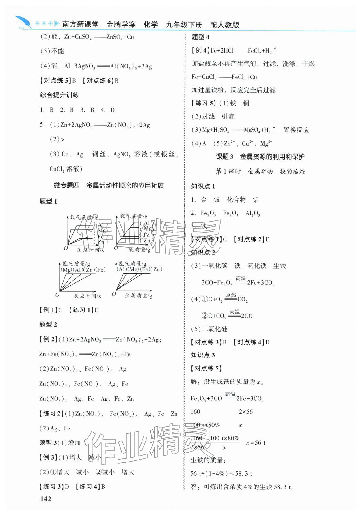 2026年南方新課堂金牌學(xué)案九年級化學(xué)下冊人教版&nbsp;第2頁