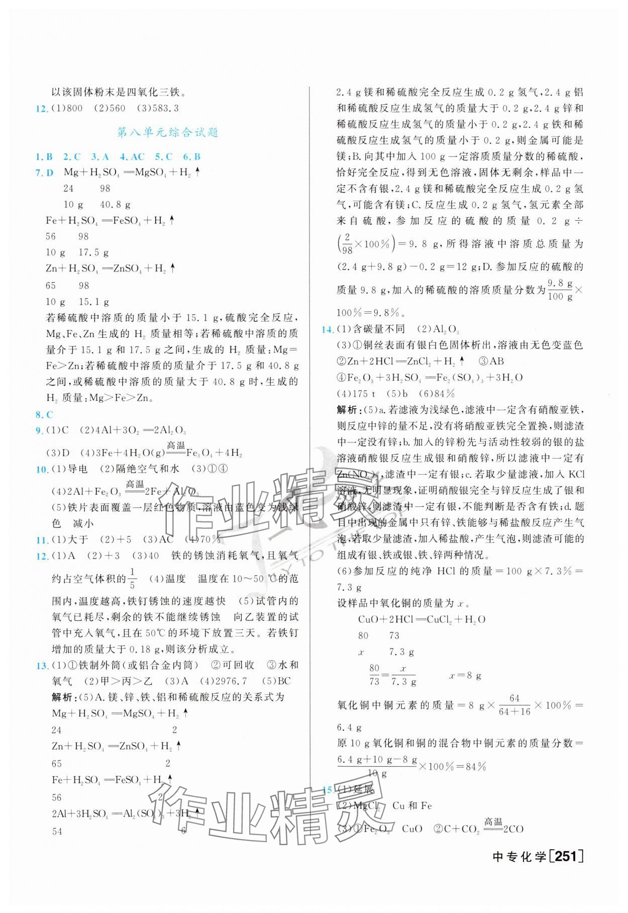 2024年一飞冲天中考专项精品试题分类化学 第11页