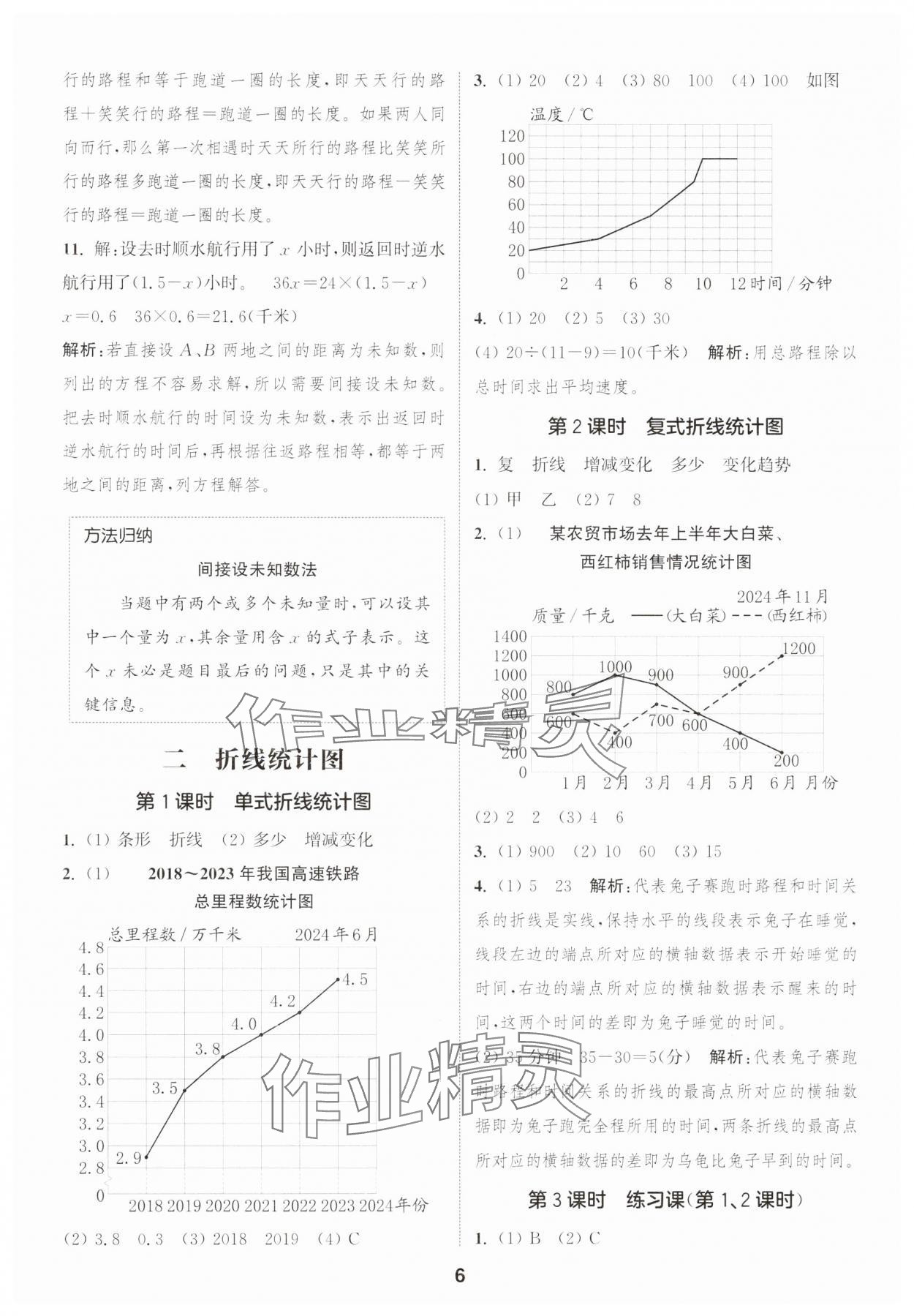 2025年通成學(xué)典課時作業(yè)本五年級數(shù)學(xué)下冊蘇教版蘇州專版 參考答案第6頁