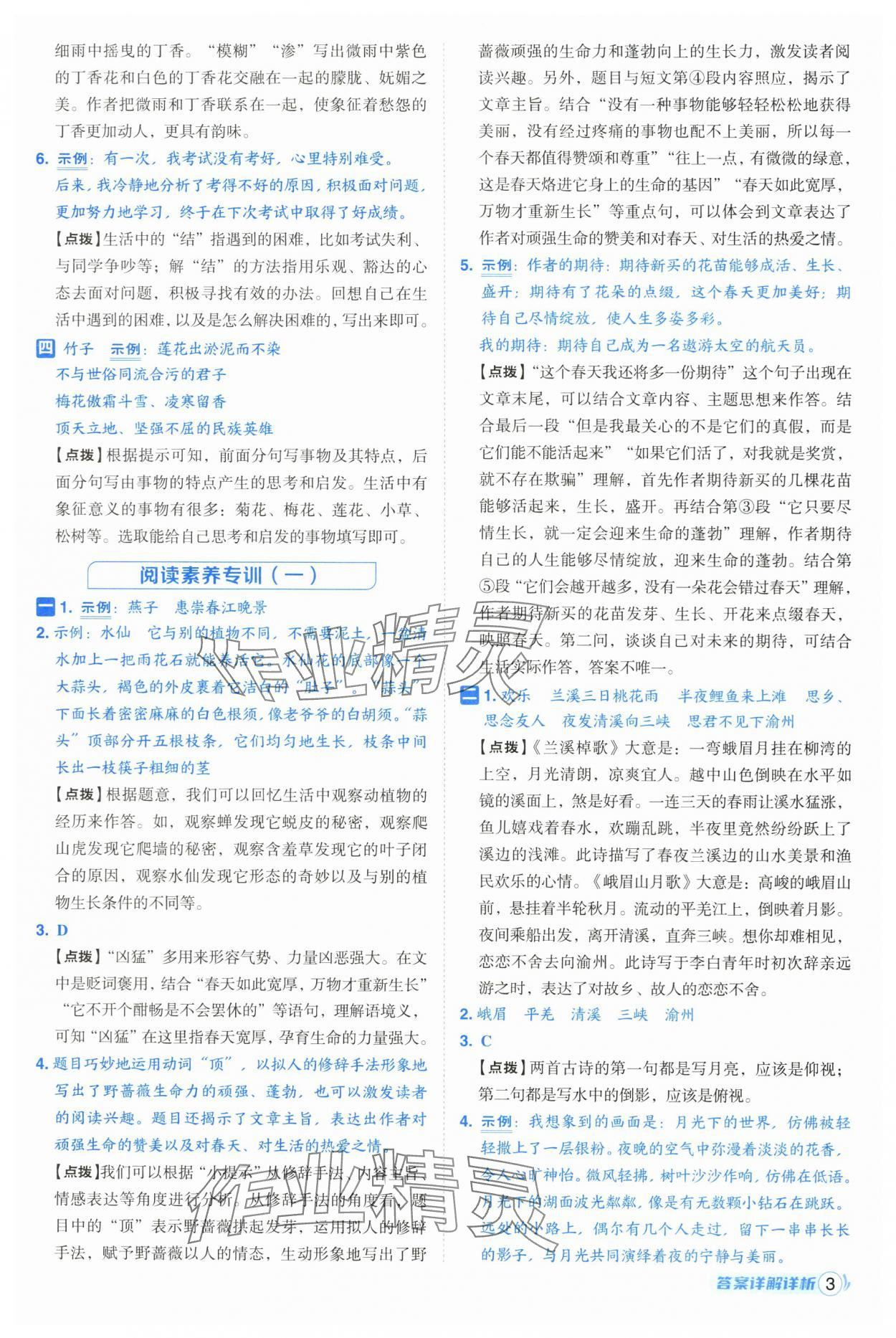 2025年綜合應(yīng)用創(chuàng)新題典中點六年級語文上冊人教版（Y專版）寧夏專版 第3頁