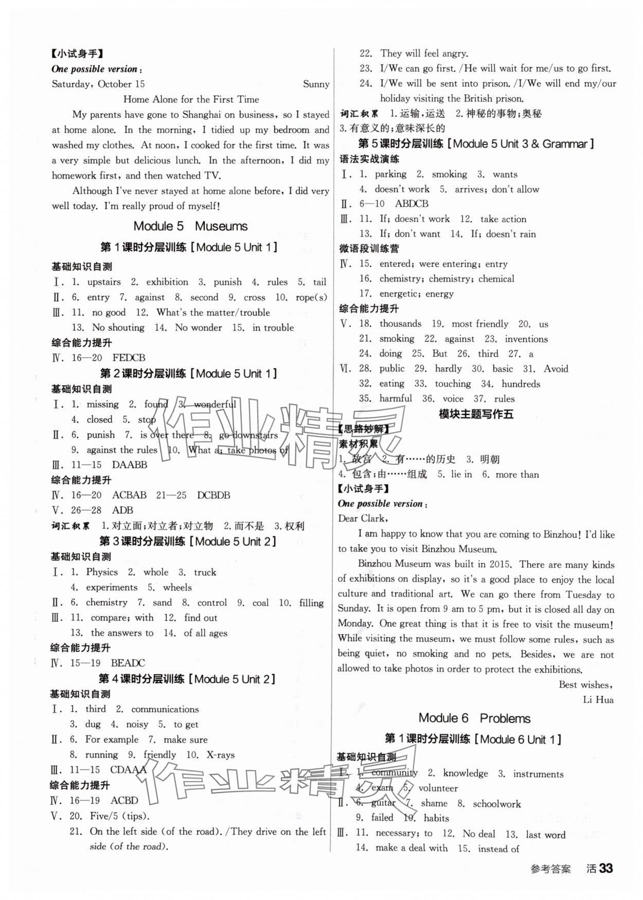 2024年全品學(xué)練考九年級英語上冊外研版 第9頁