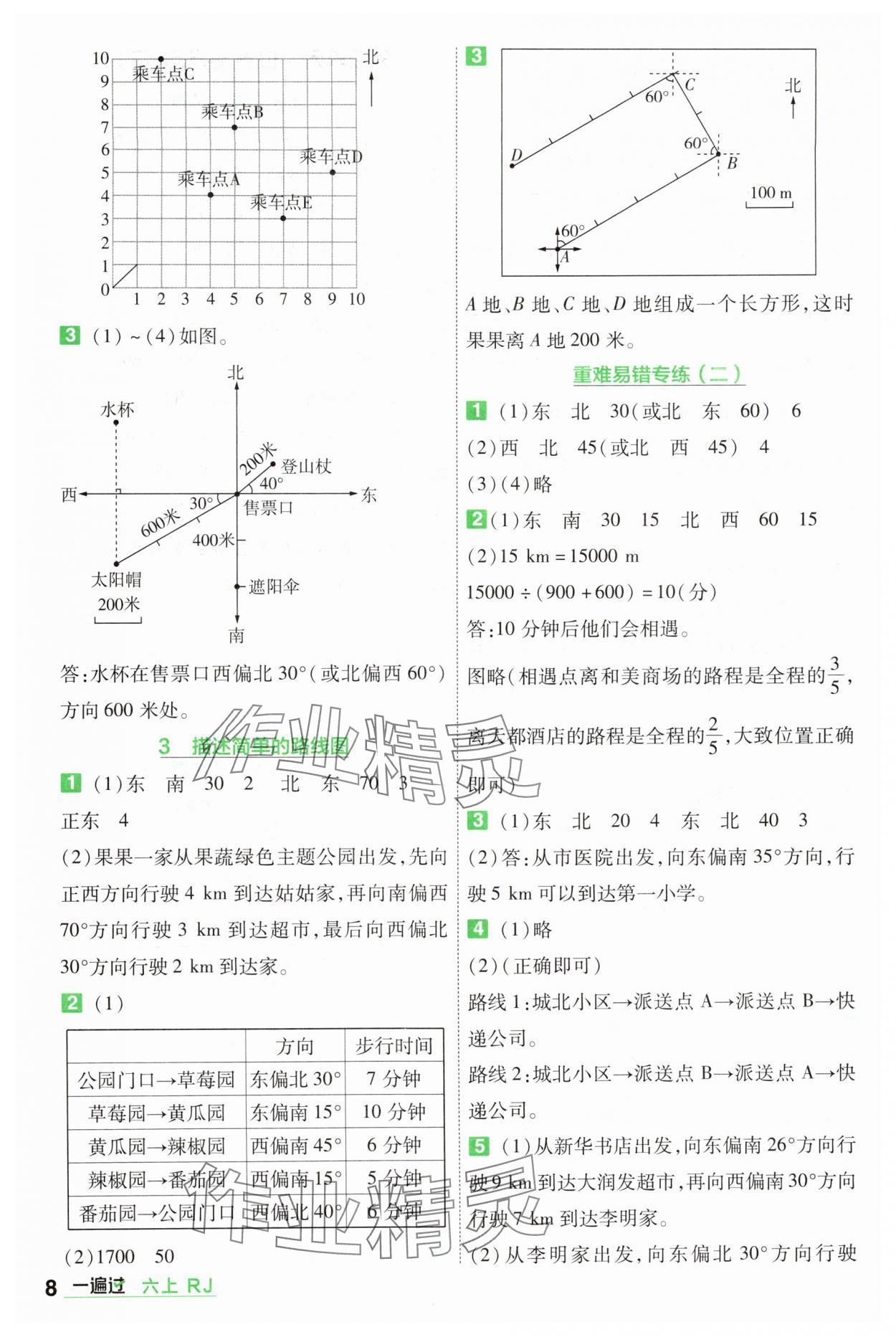 2025年一遍過六年級(jí)數(shù)學(xué)上冊(cè)人教版 第8頁