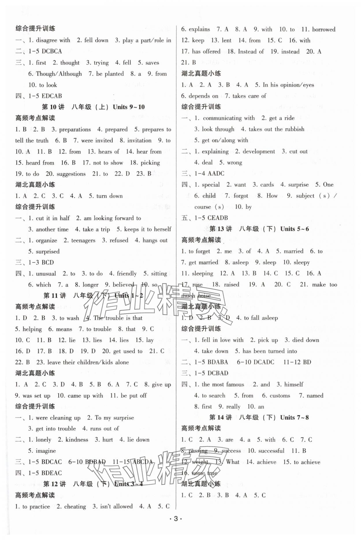 2024年聚焦中考英語中考湖北專版 第3頁