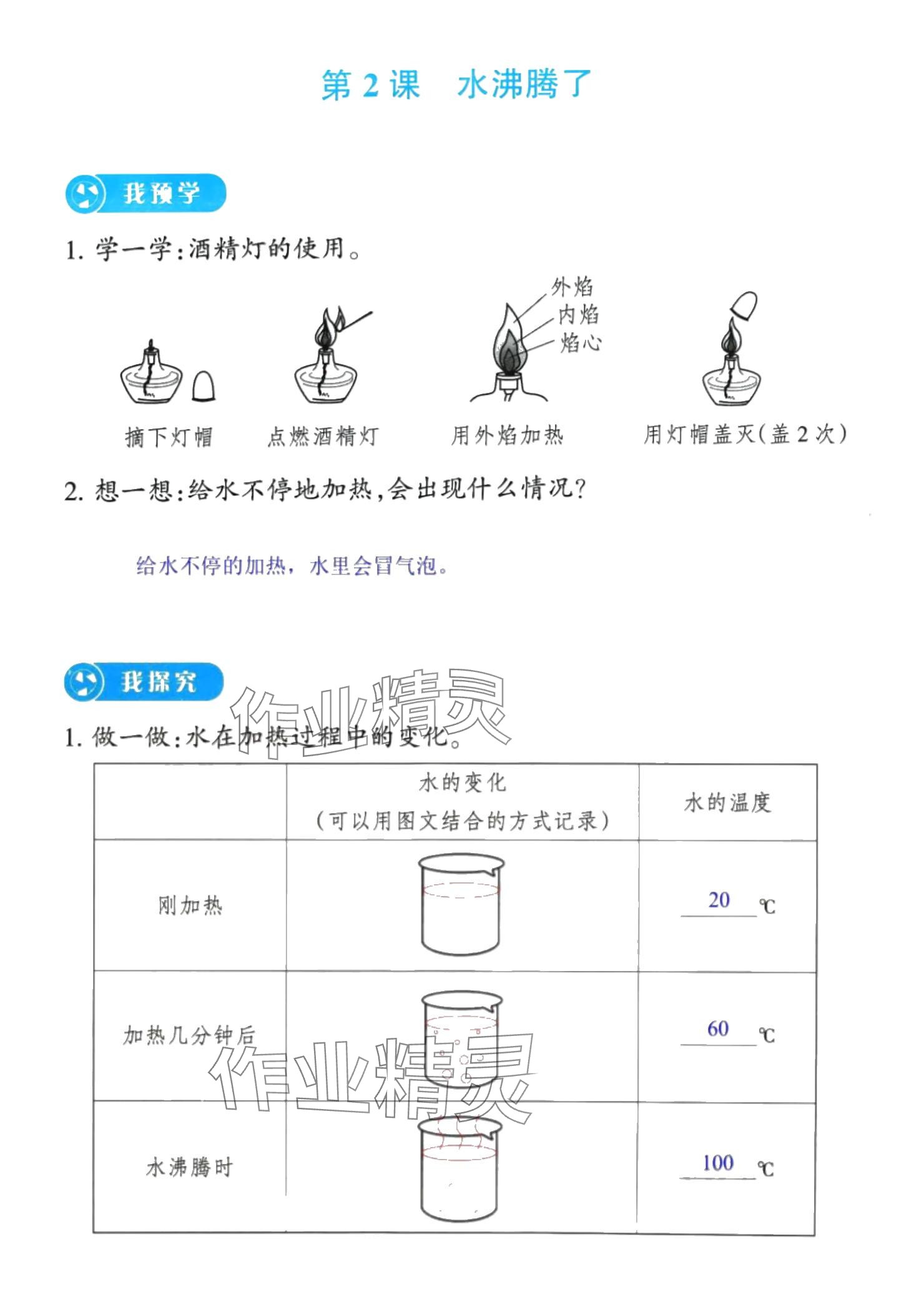 2024年预学与导学三年级科学上册教科版 参考答案第3页