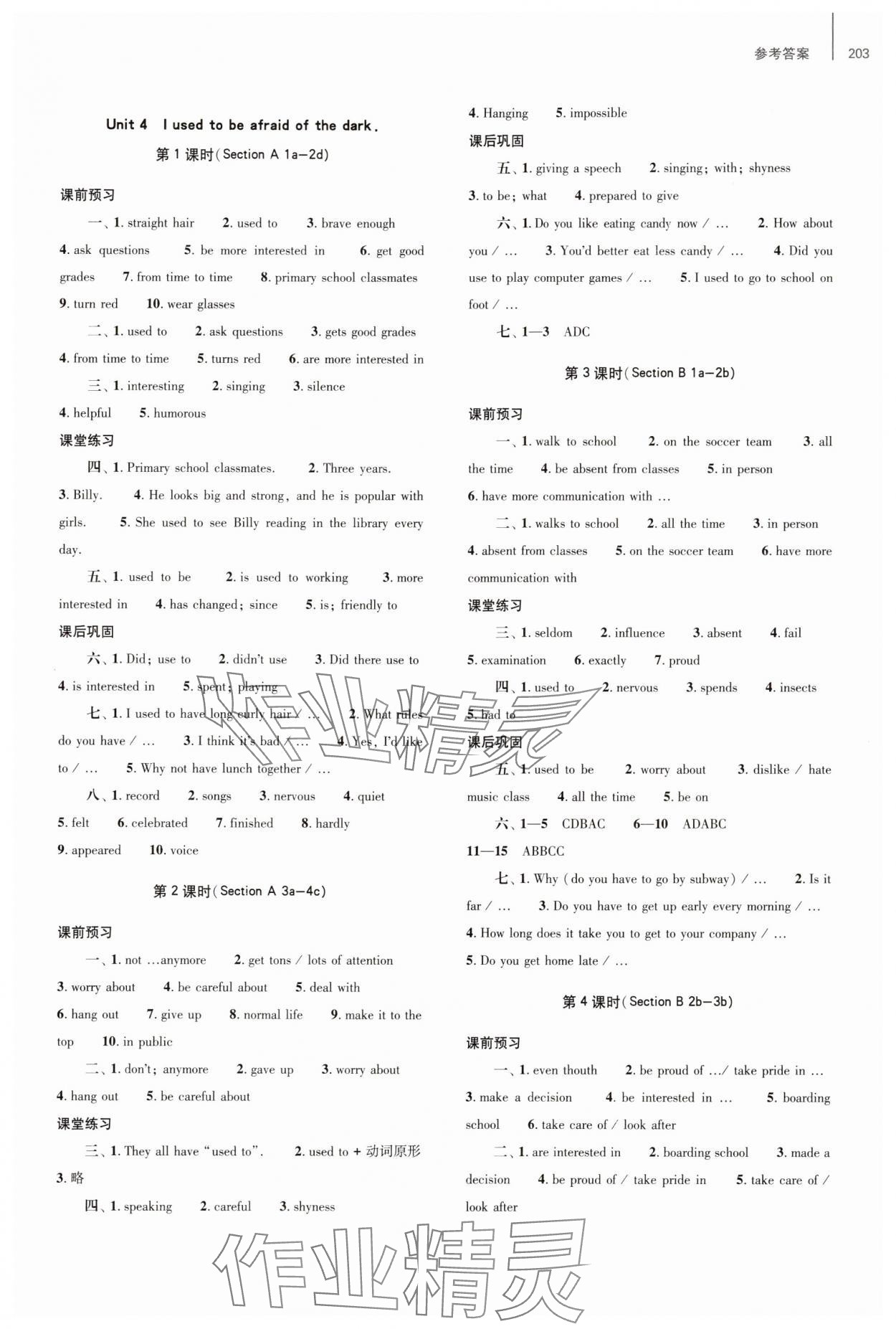 2025年同步練習冊大象出版社九年級英語全一冊人教版 參考答案第6頁