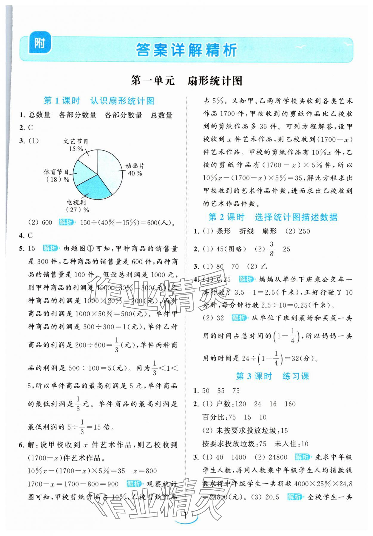 2024年亮點(diǎn)給力提優(yōu)班六年級(jí)數(shù)學(xué)下冊(cè)蘇教版 參考答案第1頁(yè)