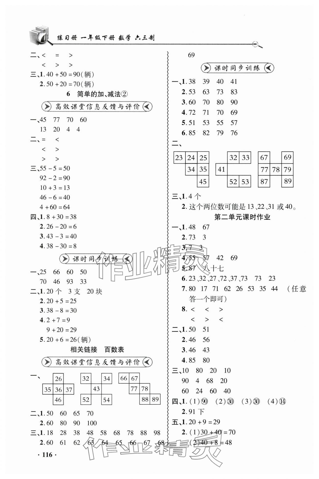 2025年練習冊山東畫報出版社一年級數學下冊青島版 第4頁