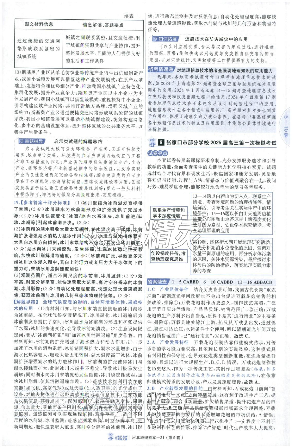 2026年金考卷優(yōu)秀模擬試卷匯編45套高中地理河北專(zhuān)版 第21頁(yè)