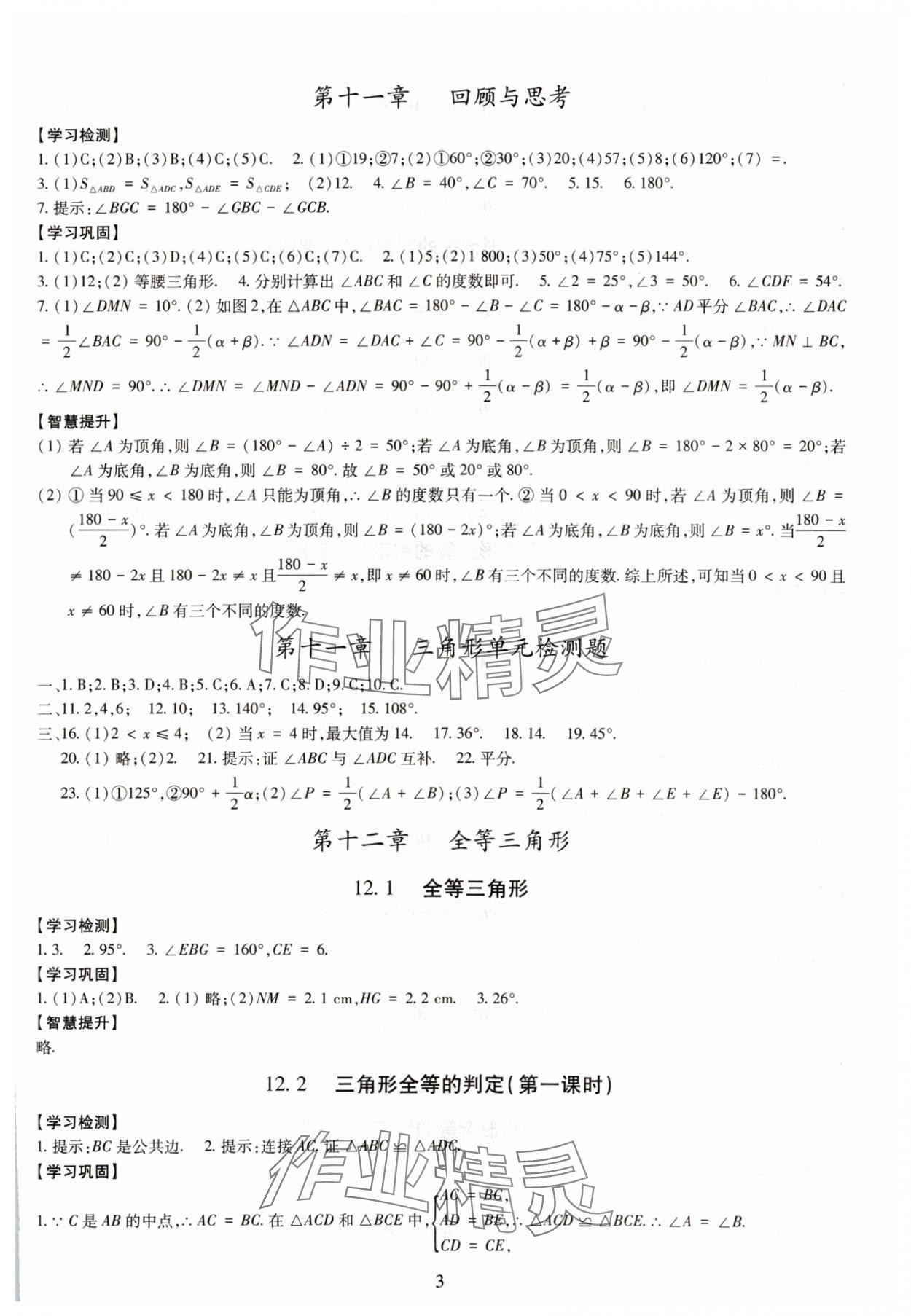 2023年智慧學(xué)習(xí)導(dǎo)學(xué)練八年級數(shù)學(xué)上冊人教版 第3頁