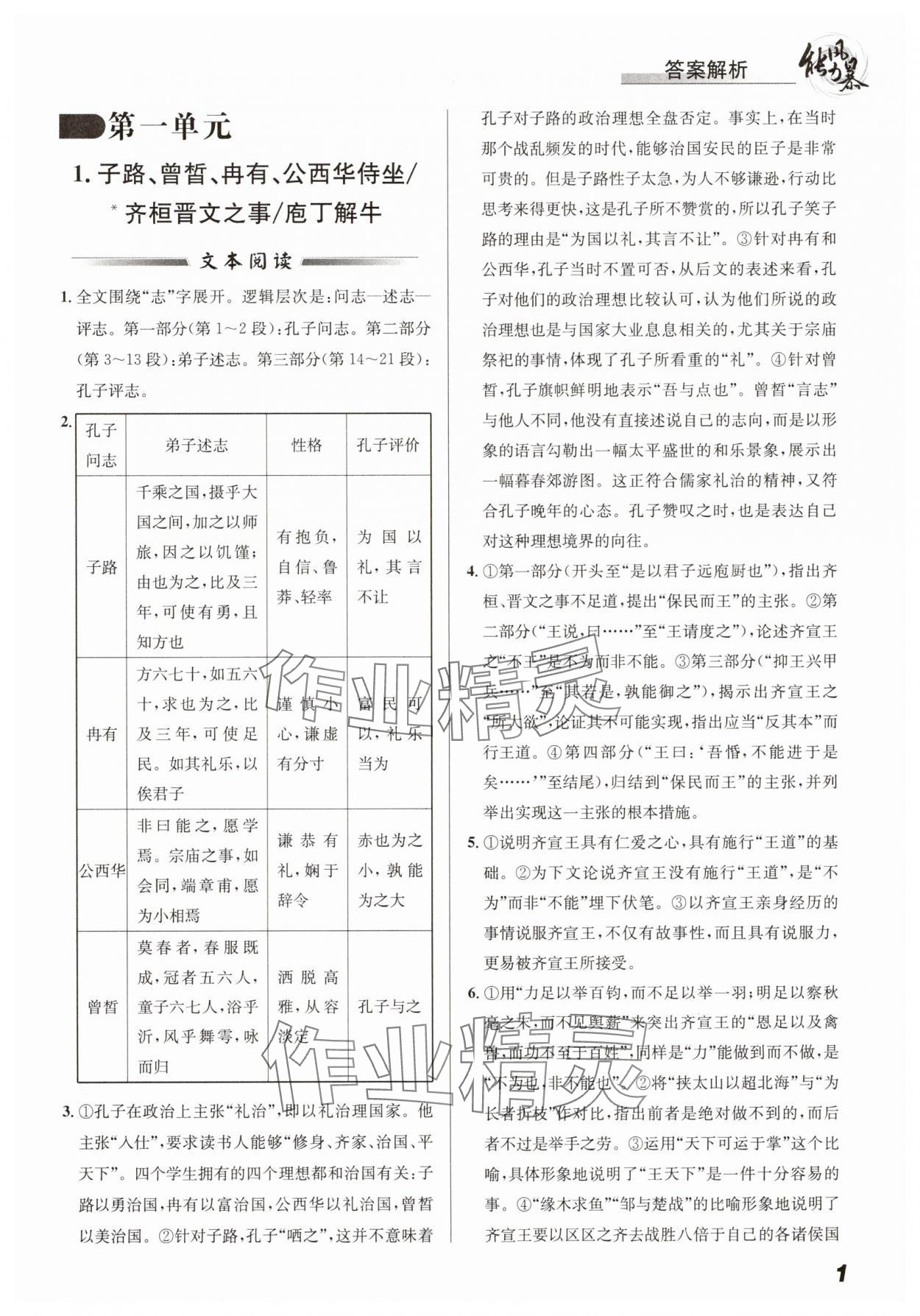 2025年能力風暴高中語文必修下冊人教版 第1頁