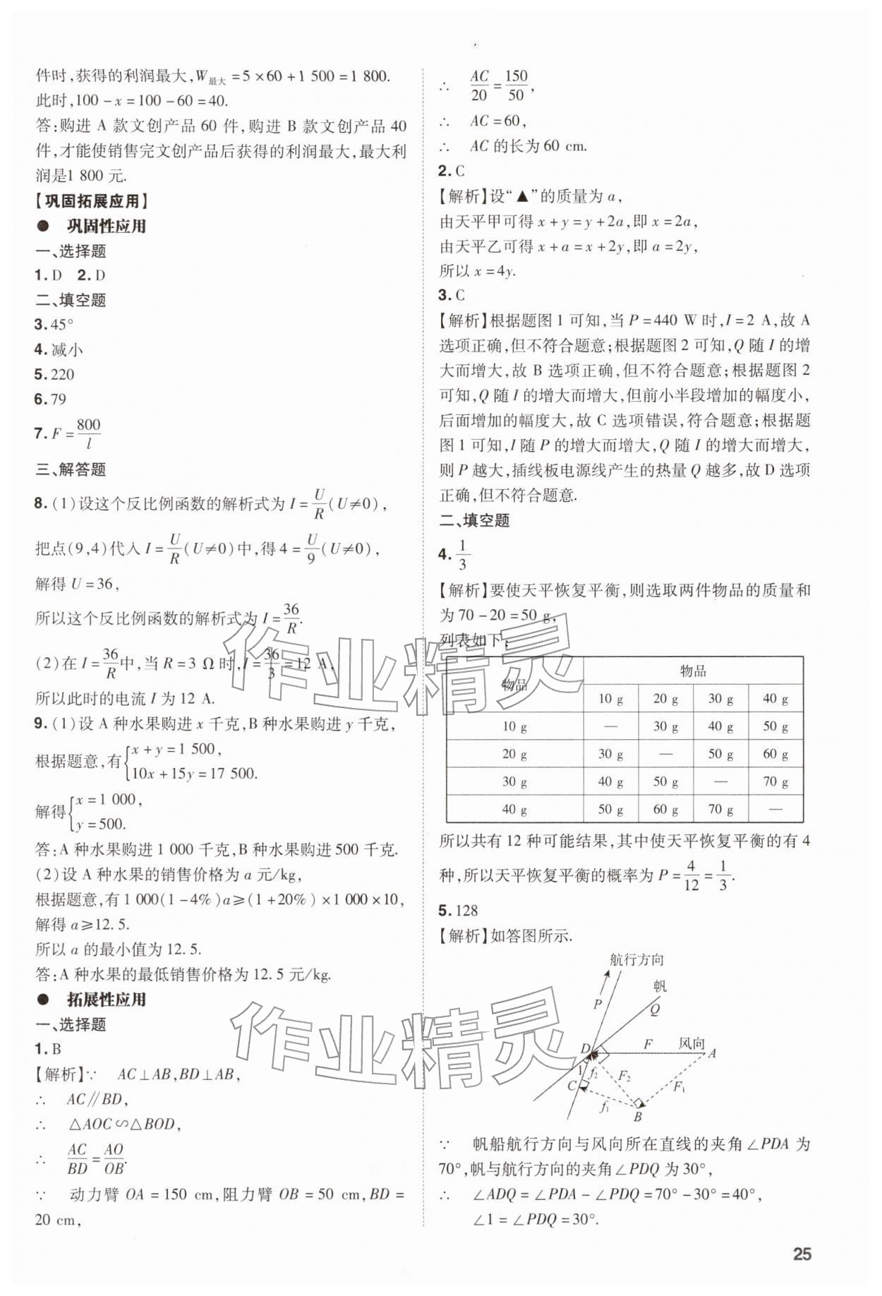 2026年中考复习指导与优化训练数学中考&nbsp;第25页