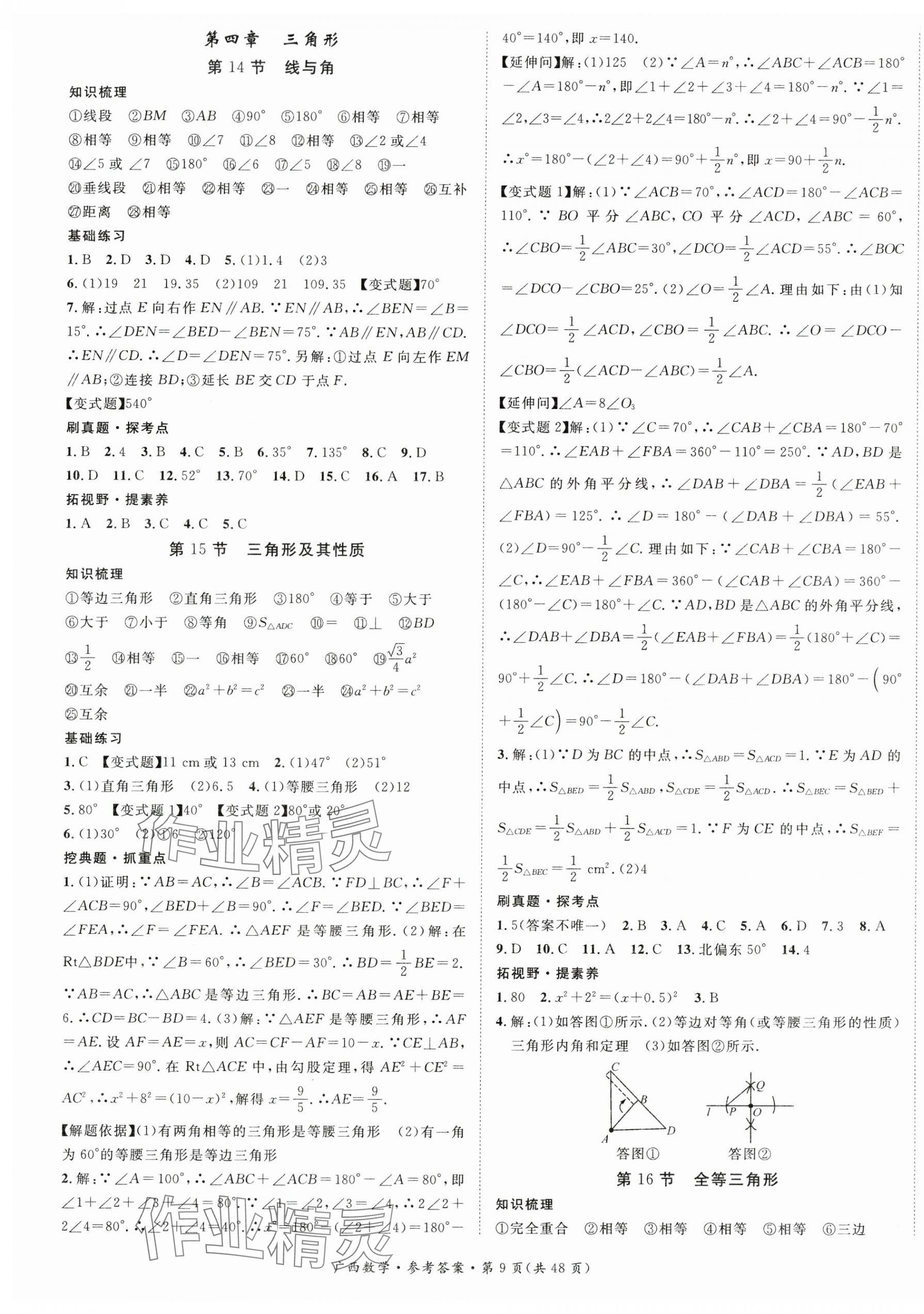 2025年鸿鹄志中考王数学广西专版 第9页