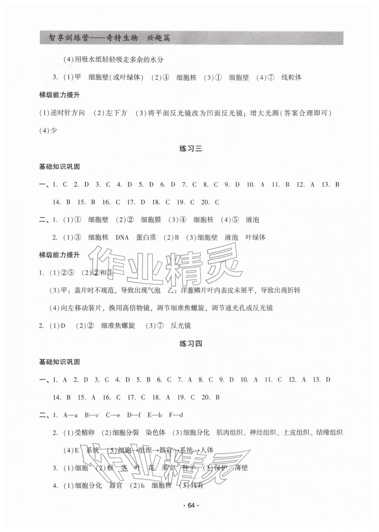 2026年智享訓(xùn)練營七年級(jí)生物&nbsp;第2頁