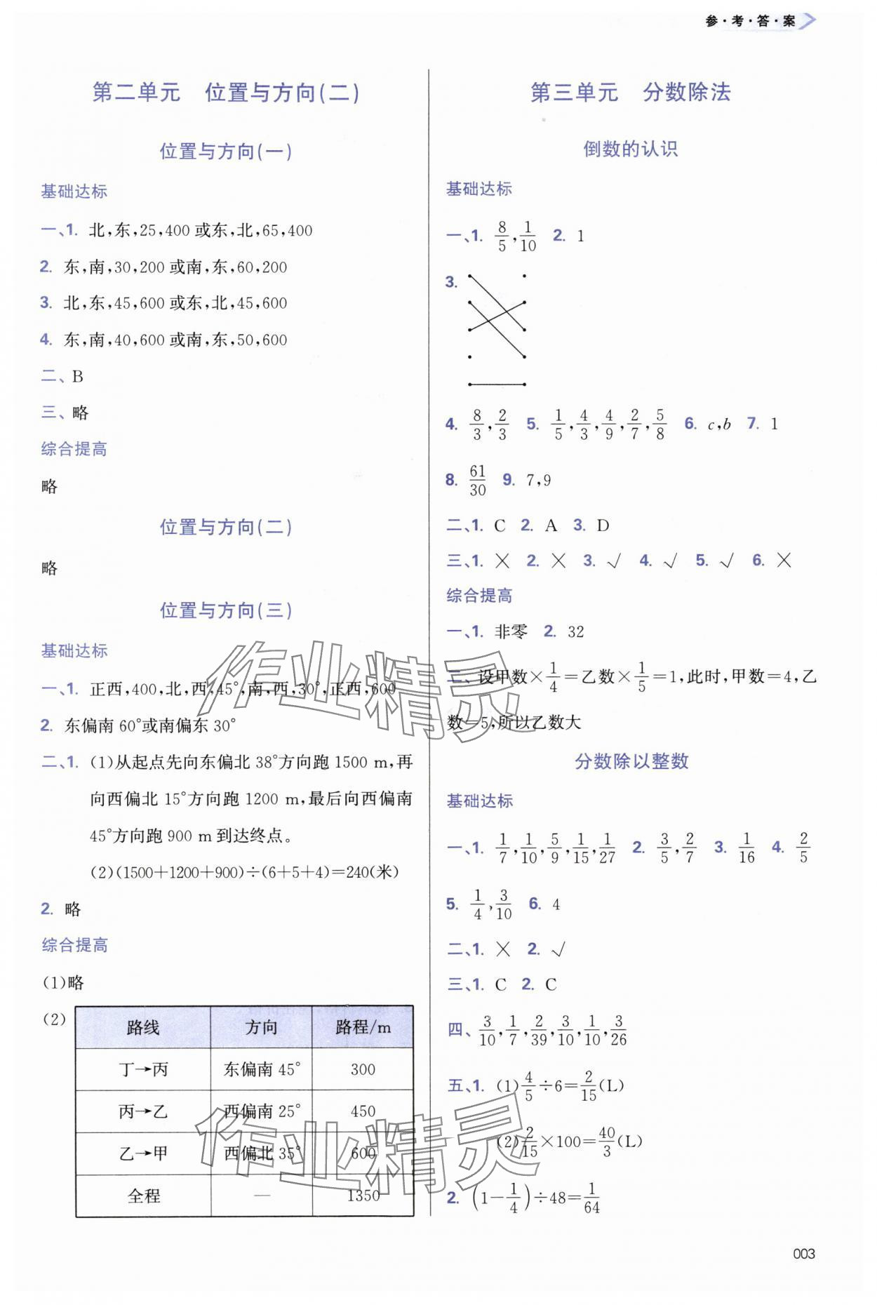 2024年学习质量监测六年级数学上册人教版 第3页