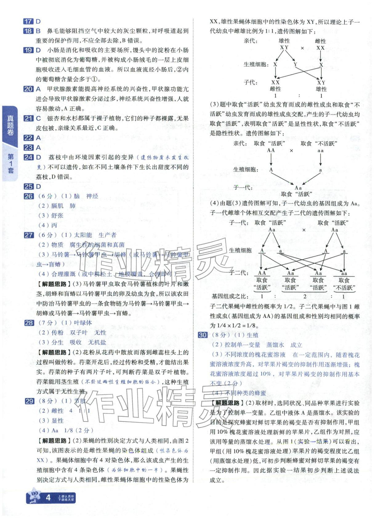 2026年金考卷中考45套汇编生物河北专版 第3页