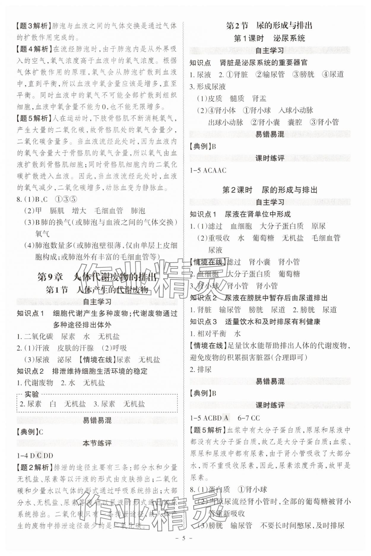 2025年同步沖刺七年級生物下冊北師大版 第5頁