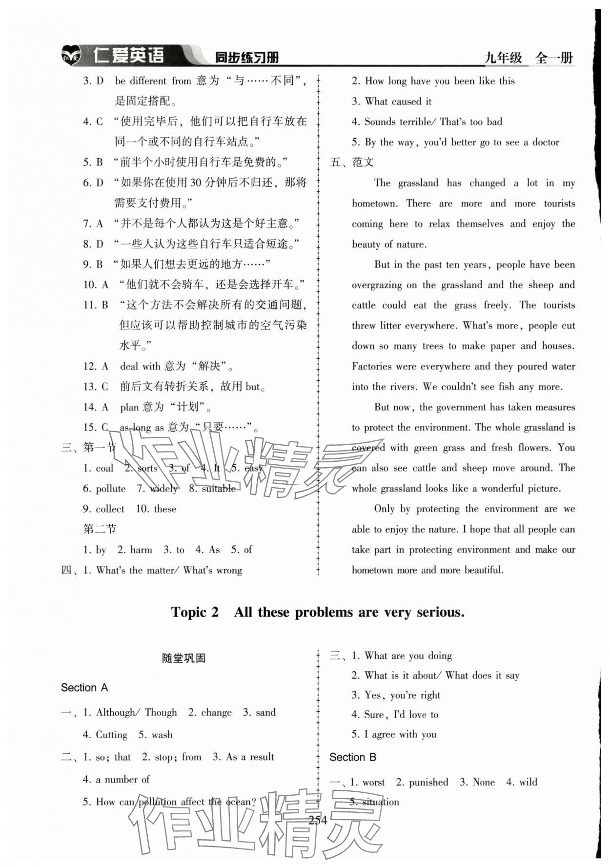 2025年仁愛英語同步練習冊九年級全一冊仁愛版河南專版 第10頁