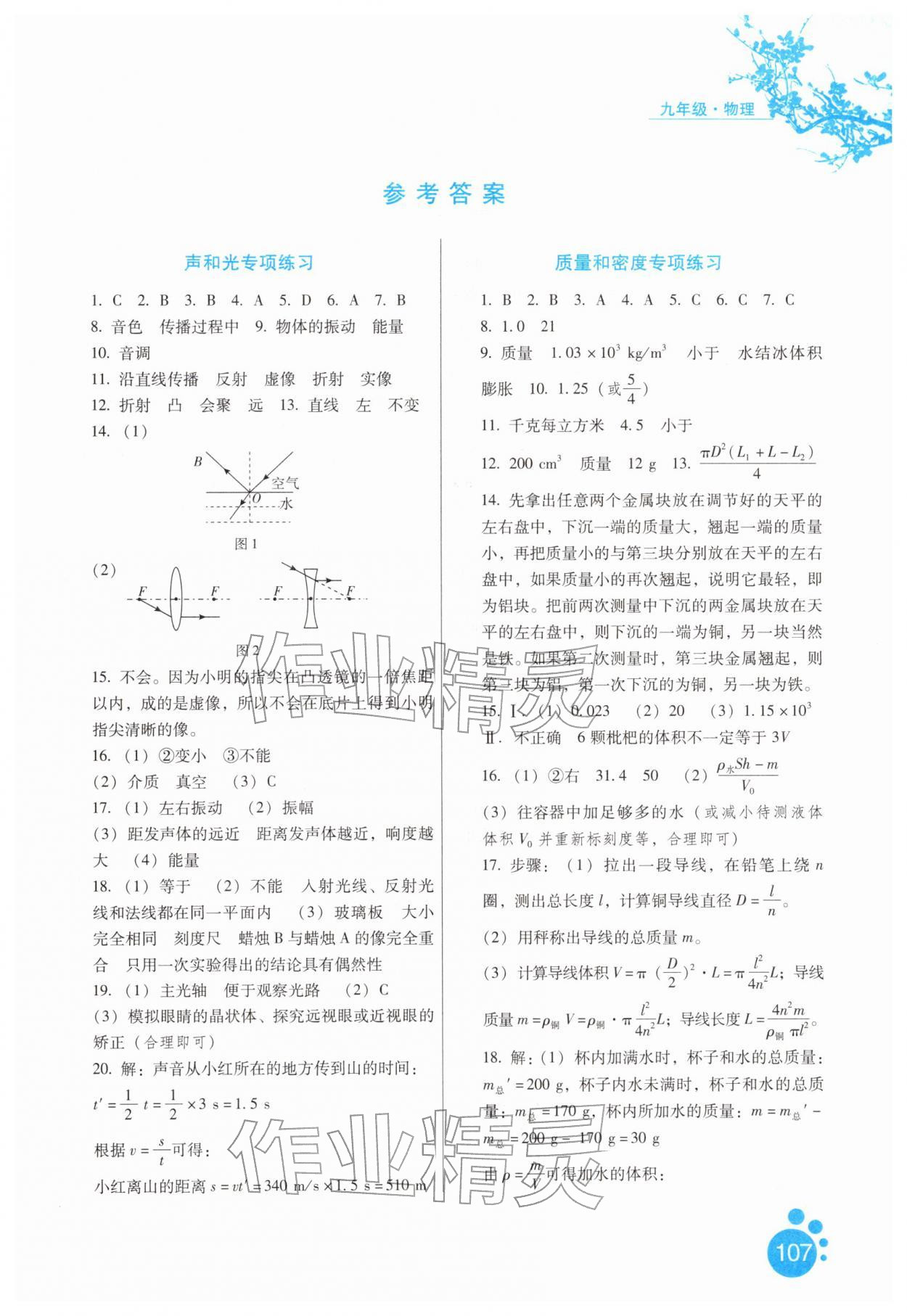 2026年寒假生活河北人民出版社九年级物理&nbsp;第1页