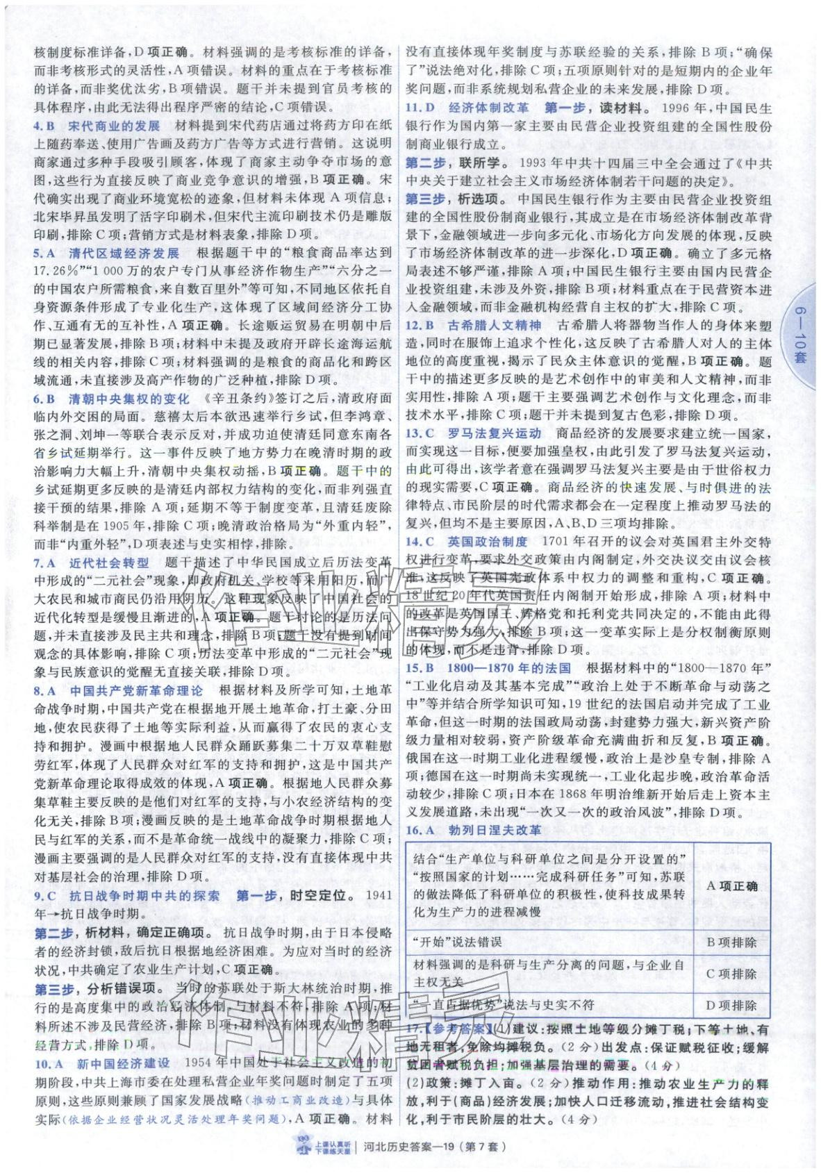 2026年金考卷優秀模擬試卷匯編45套高中歷史河北專版 第19頁
