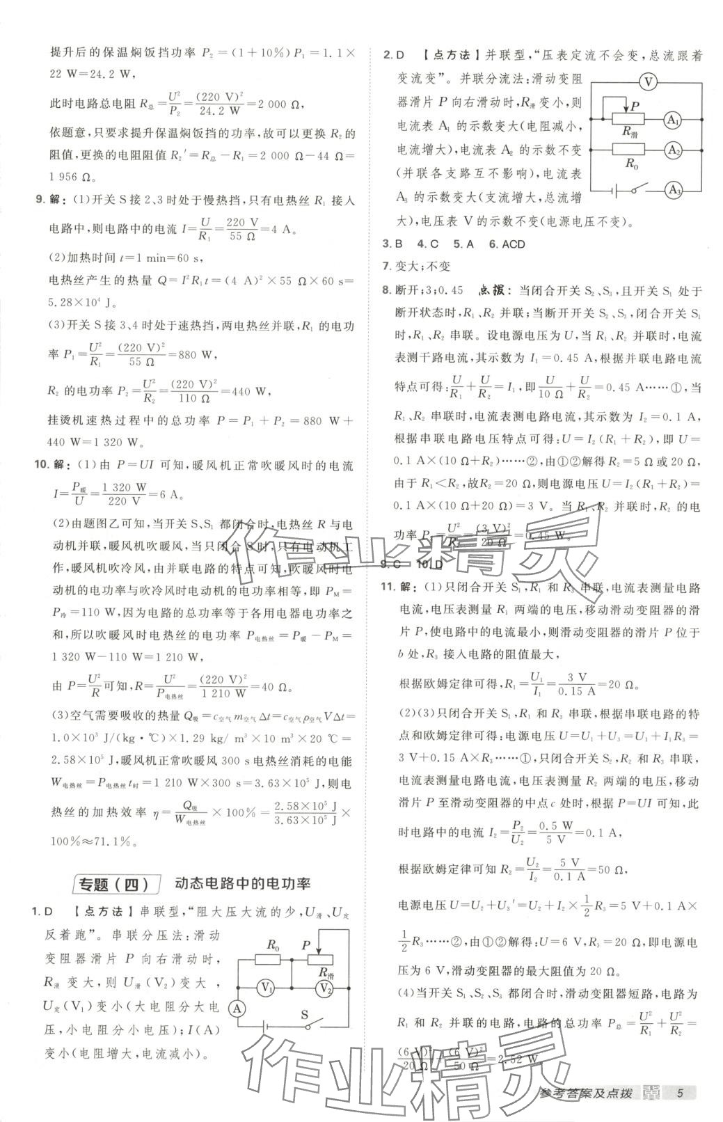 2025年点拨训练九年级物理下册人教版河北专版 第5页