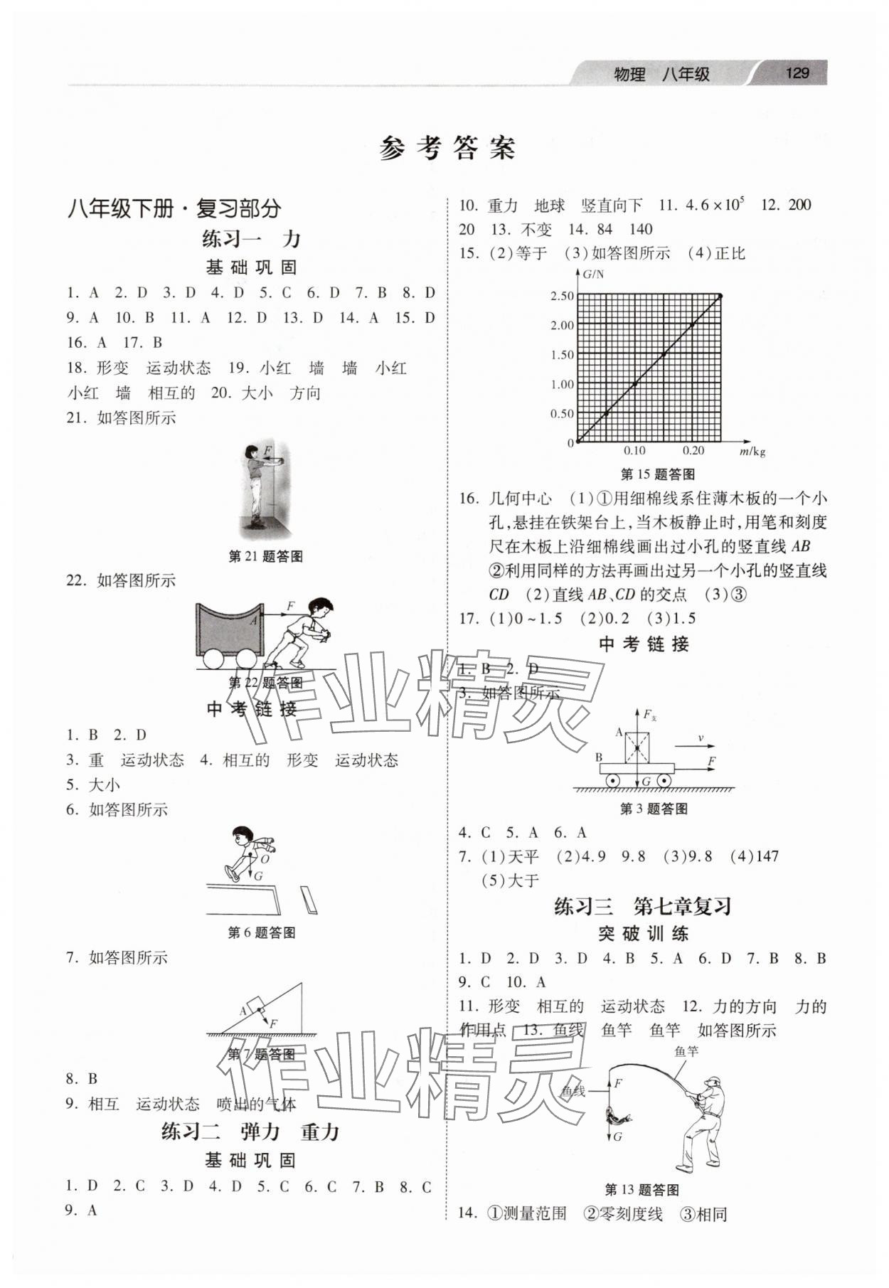 2025年暑假作业八年级物理人教版河北美术出版社 第1页