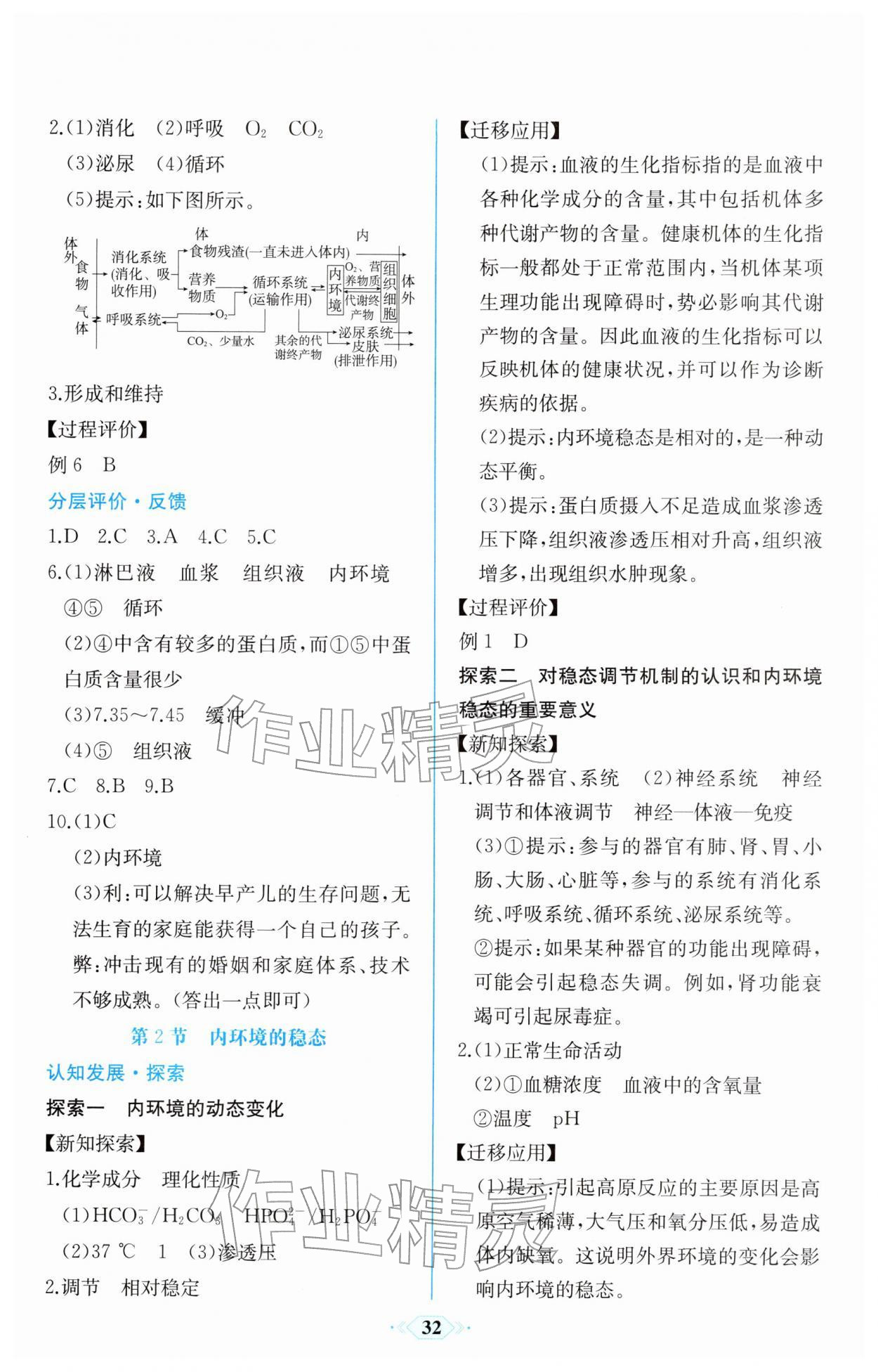 2025年同步解析与测评课时练人民教育出版社高中生物选择性必修1人教版精编版 第2页