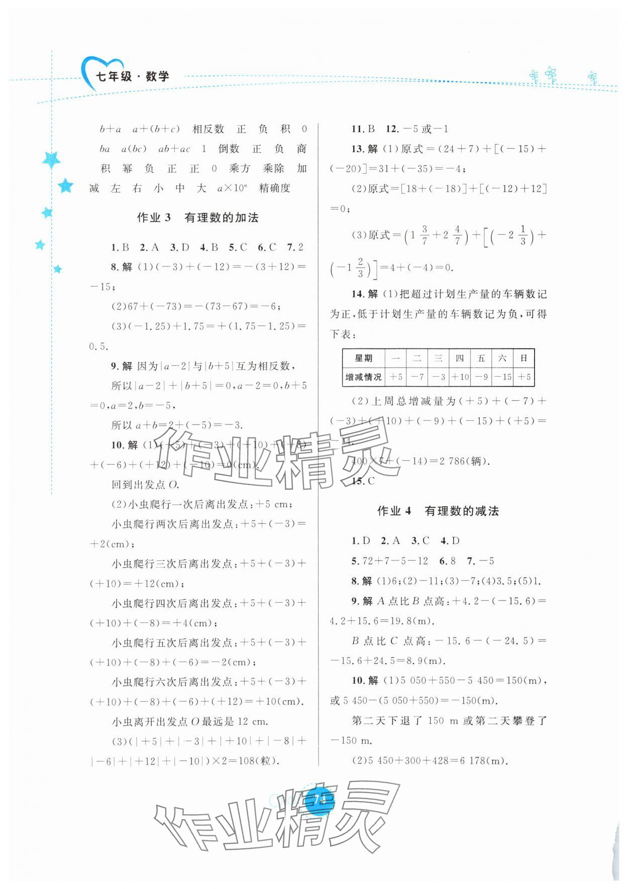 2025年寒假作業(yè)內(nèi)蒙古教育出版社七年級數(shù)學(xué) 第2頁