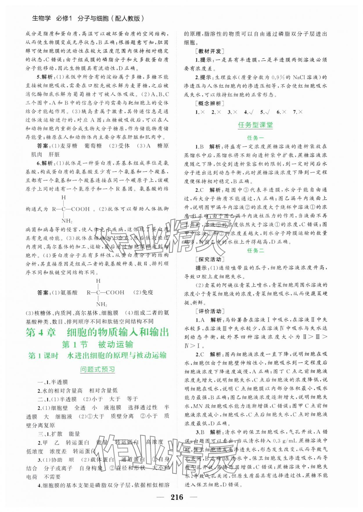 2024年點(diǎn)金訓(xùn)練精講巧練高中生物必修1人教版 第12頁(yè)