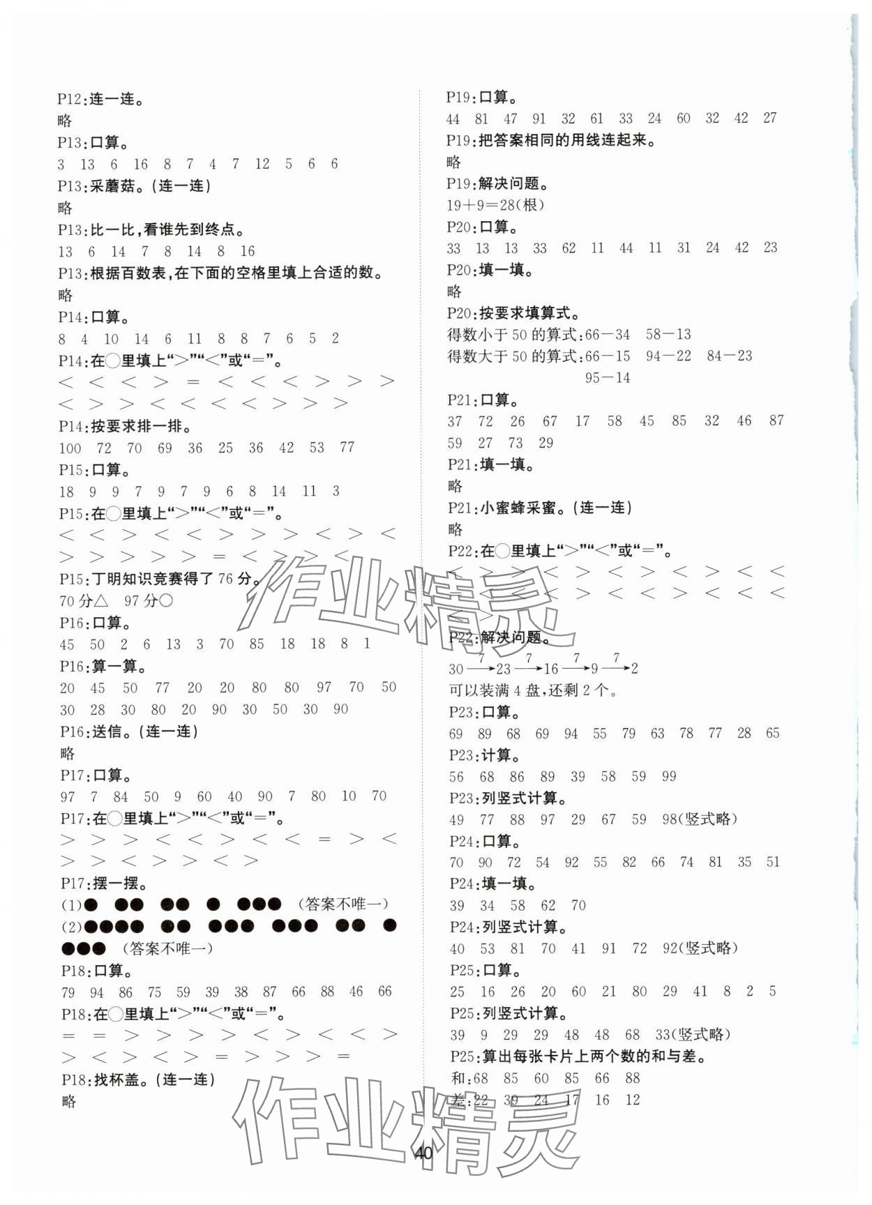 2025年素養天天練一年級數學下冊人教版 第2頁