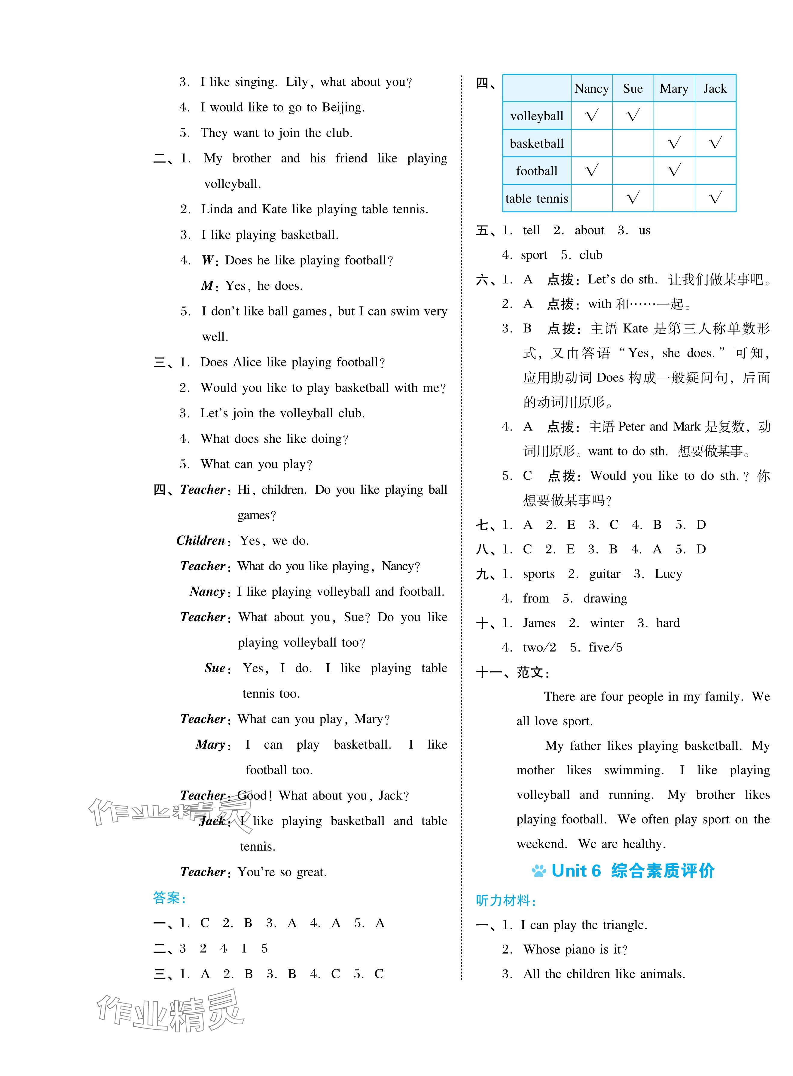 2024年好卷四年級(jí)英語(yǔ)下冊(cè)滬教版 第5頁(yè)