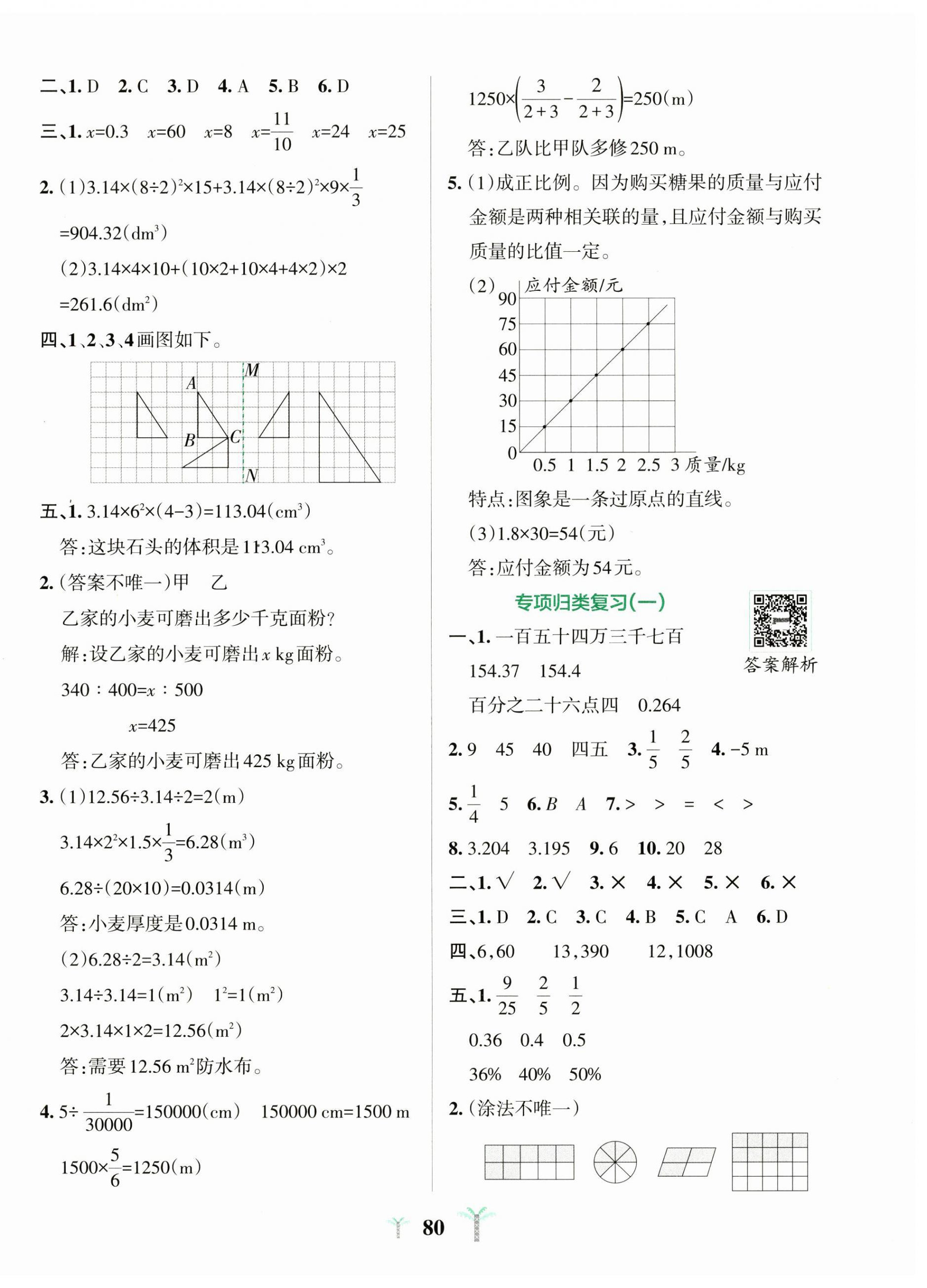 2025年小学学霸冲A卷六年级数学下册北师大版 第4页