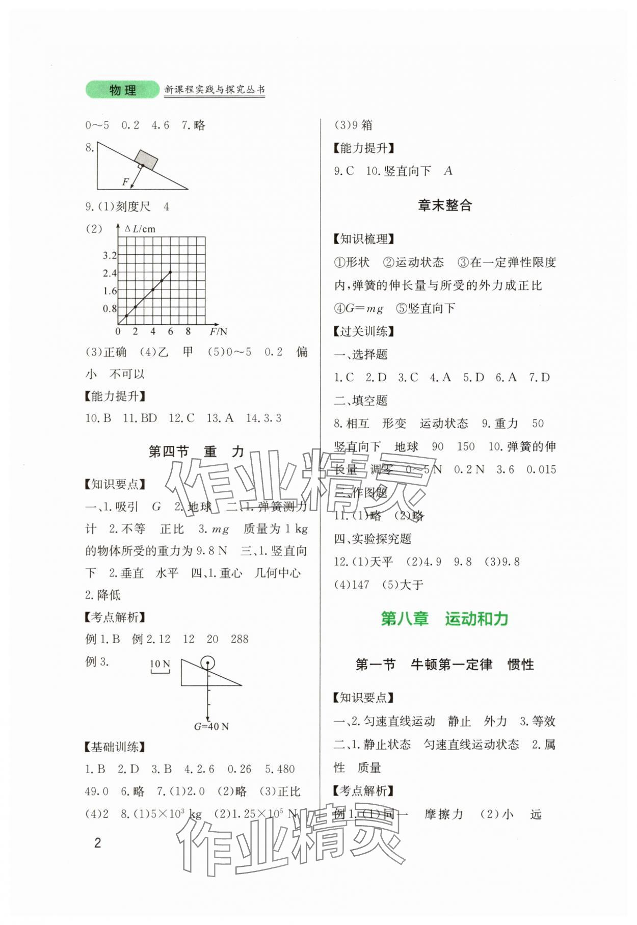 2025年新課程實踐與探究叢書八年級物理下冊教科版 第2頁