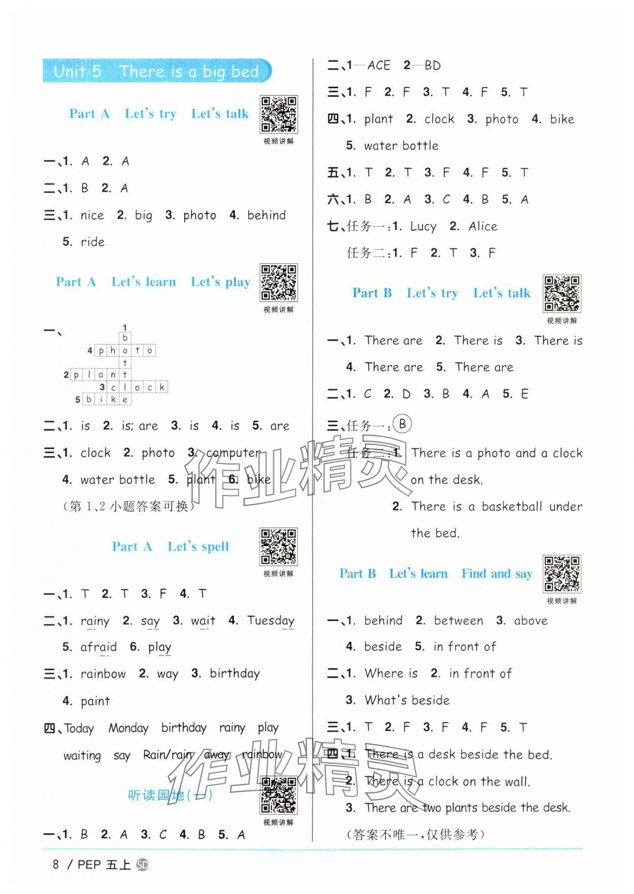 2025年陽(yáng)光同學(xué)課時(shí)優(yōu)化作業(yè)四年級(jí)英語(yǔ)上冊(cè)人教PEP版山東專版 第8頁(yè)