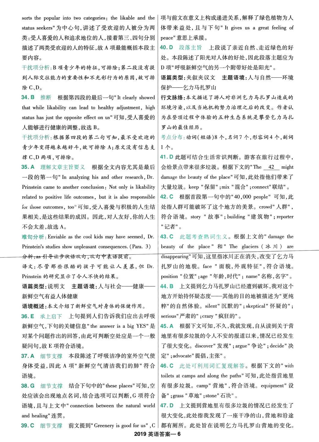 2024年金考卷5年高考試題匯編5真高中英語 第26頁